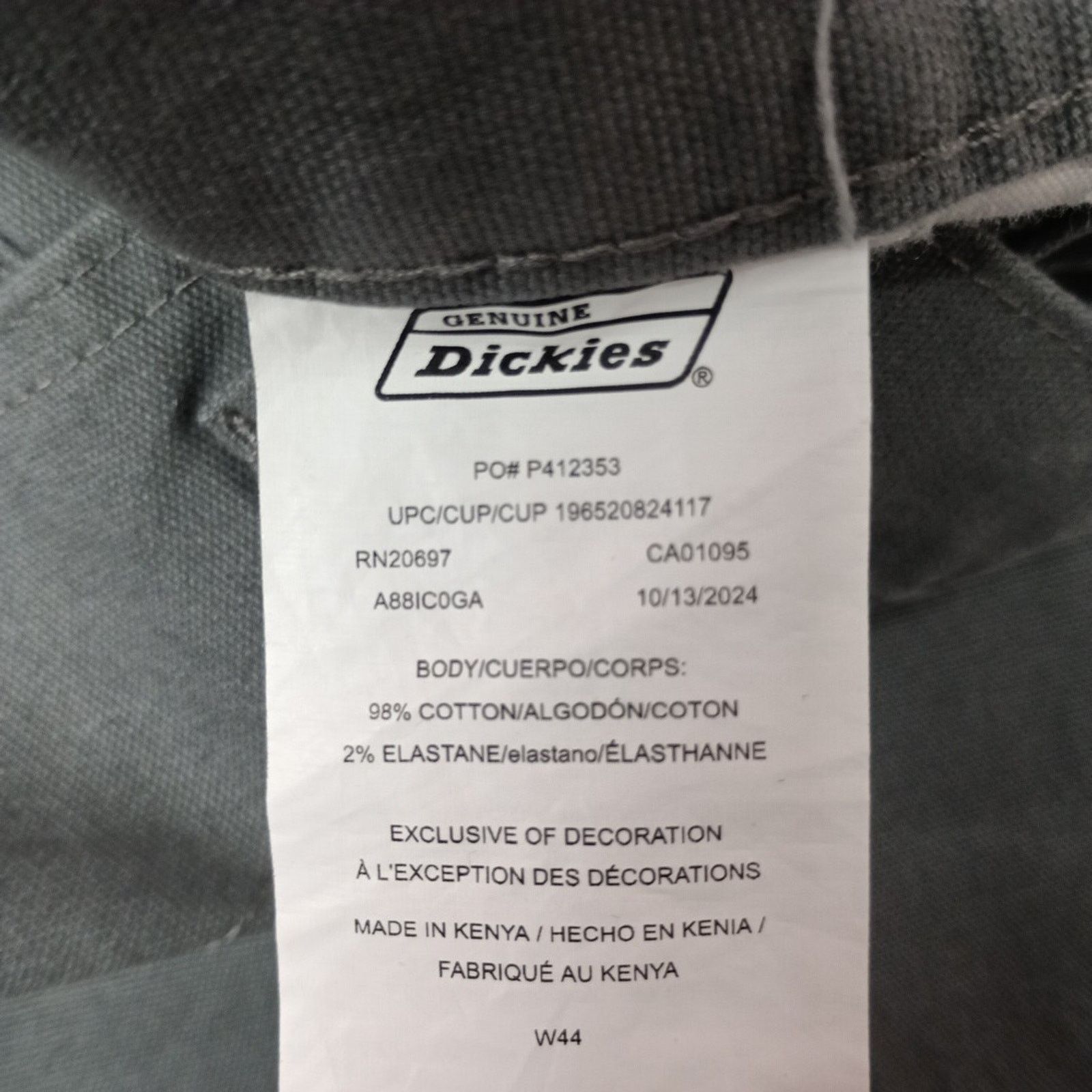 Dickies Dickies Men's Size 44 Regular Gray Work Shorts Flex Utility Size US 44 / EU 60 - 3 Thumbnail