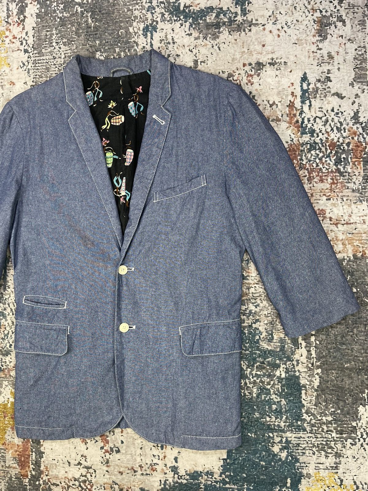 Denime Denime Japan Quarter Sleeve Blazer Jackets Size US M / EU 48-50 / 2 - 5 Thumbnail