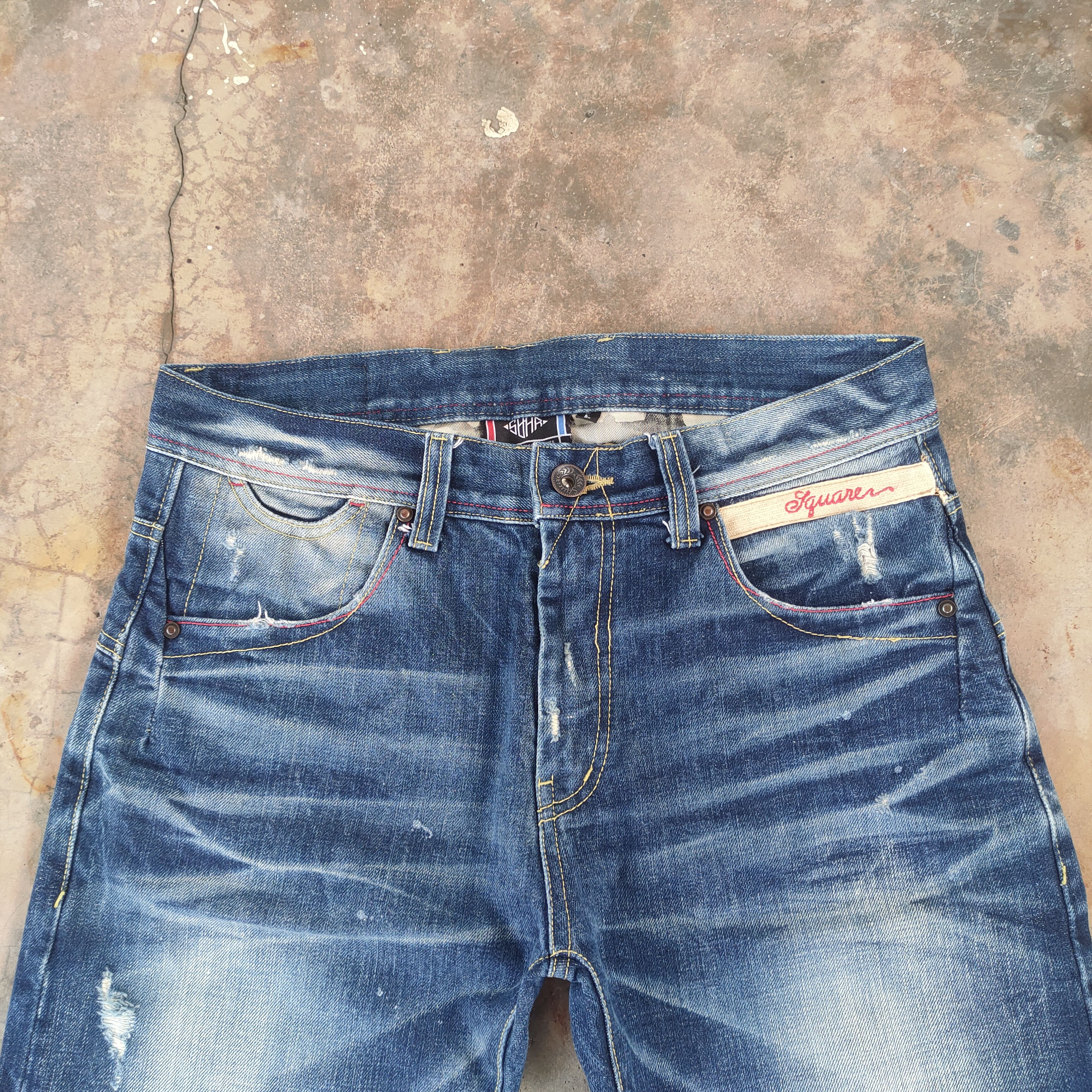 Jean × Vintage W34 VINTAGE JAPANESE FADED DISTRESSED JEAN PANTS Size US 34 / EU 50 - 3 Thumbnail
