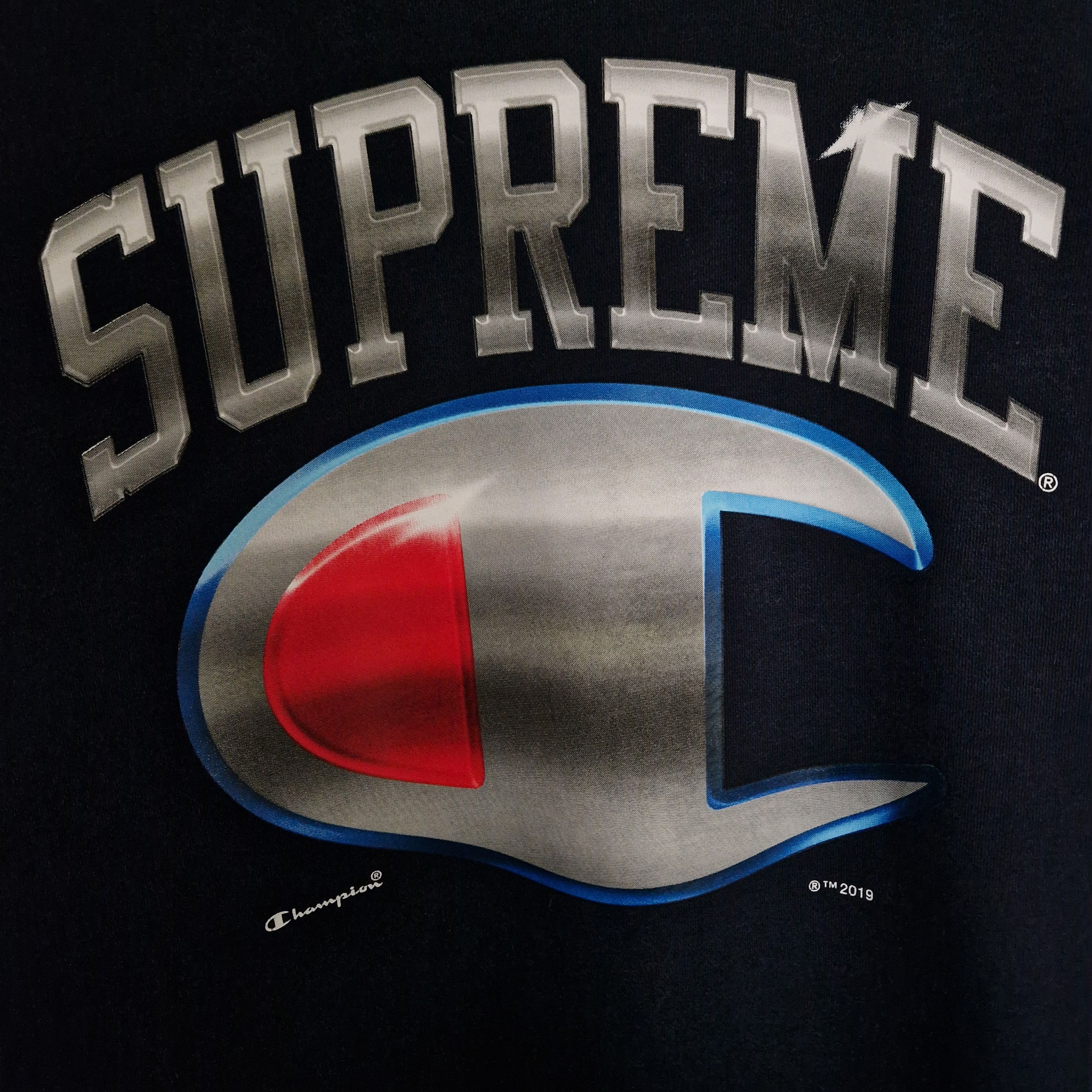 Supreme Supreme x Champion Chrome Crewneck Size US L / EU 52-54 / 3 - 4 Thumbnail