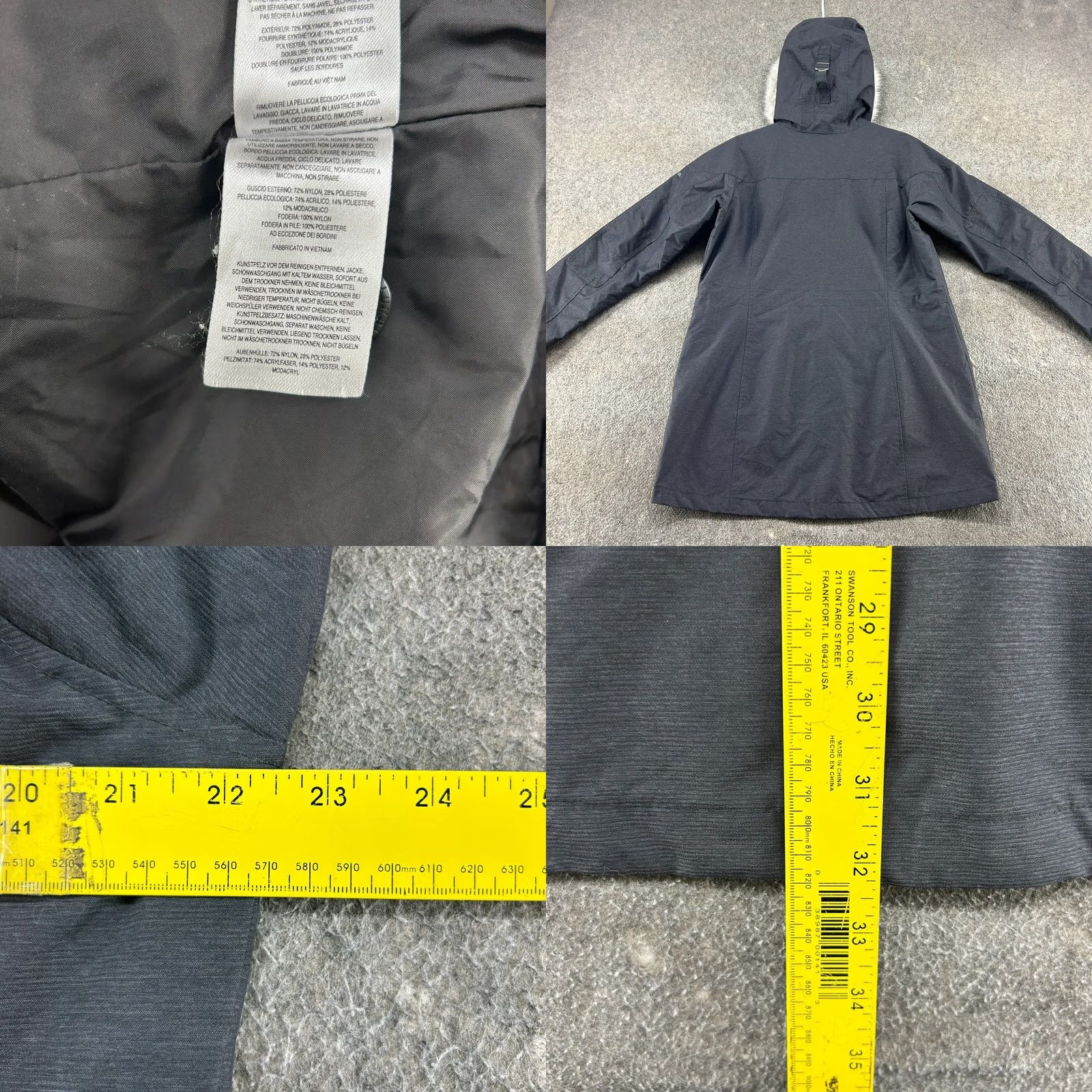 Vintage COLumbia Jacket Womens Large Gray Parka Hooded Nylon Long Interchange Size L / US 10 / IT 46 - 8 Thumbnail