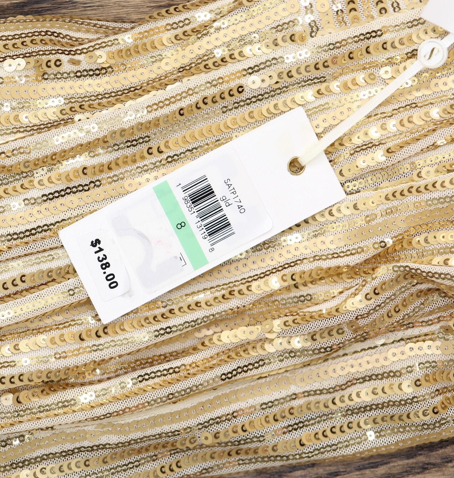 Signal Sport Siena Womens Strap Sweetheart Neck Midi Dress Gold Yellow 8 Size M / US 6-8 / IT 42-44 - 3 Thumbnail