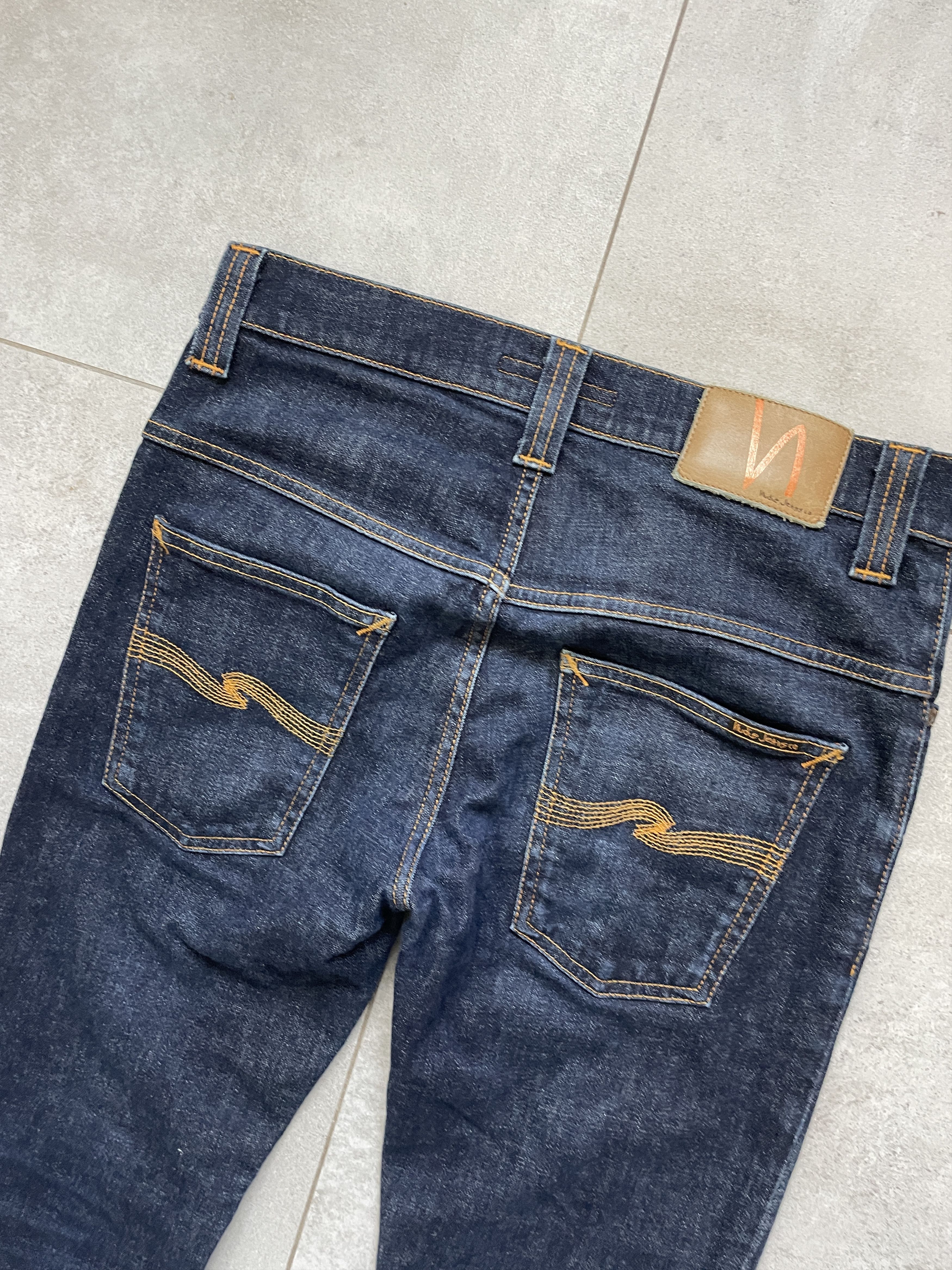 Japanese Brand × Jean × Nudie Jeans NAVY DENIM NUDIE JEANS THIN FINN SLKINNY DENIM Size US 31 - 2 Thumbnail