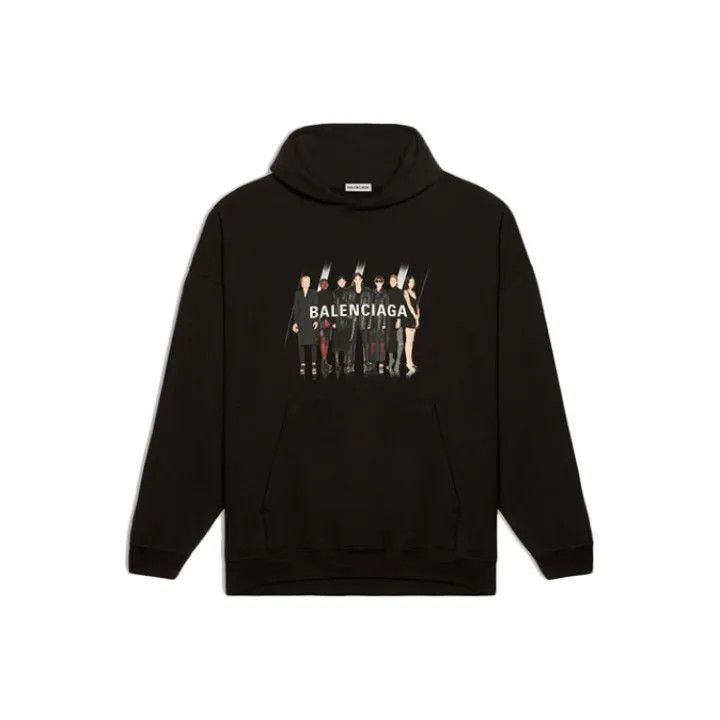 Balenciaga Balenciaga Graphic Print Hoodie for Women 0079 Size S / US 4 / IT 40 - 1 Thumbnail