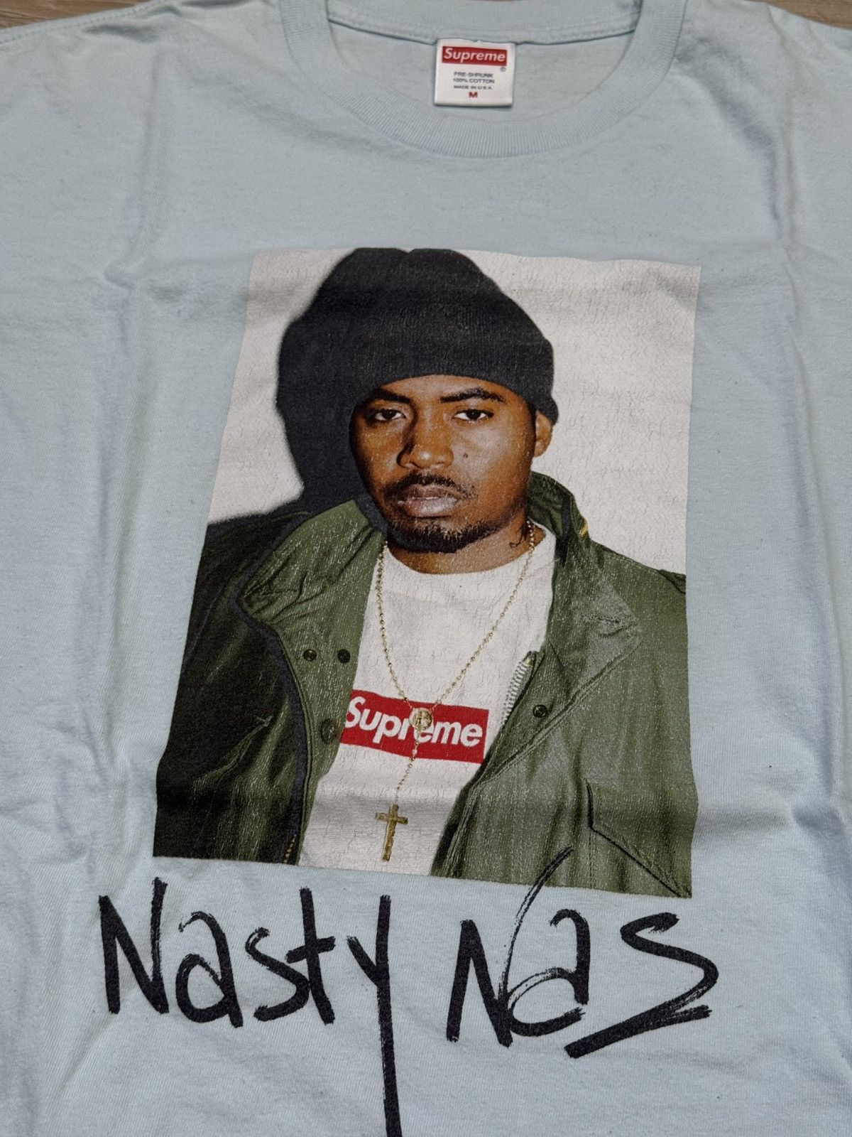 Supreme Supreme FW17 Nas Photo Tee Size US M / EU 48-50 / 2 - 2 Thumbnail