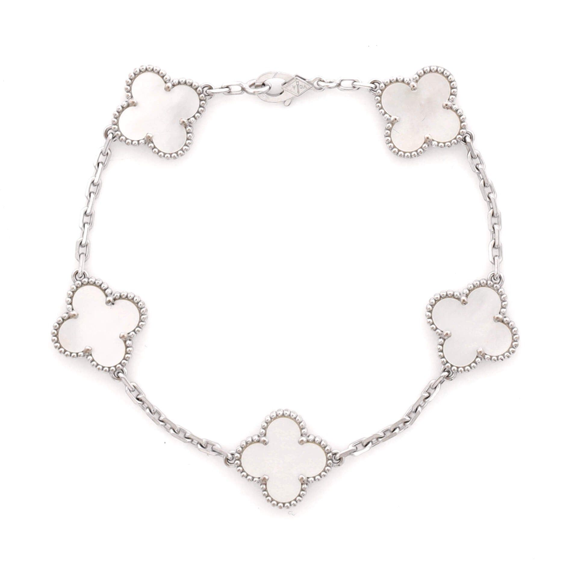 Van Cleef & Arpels Vintage Alhambra 5 Motifs Bracelet Size ONE SIZE - 1 Thumbnail