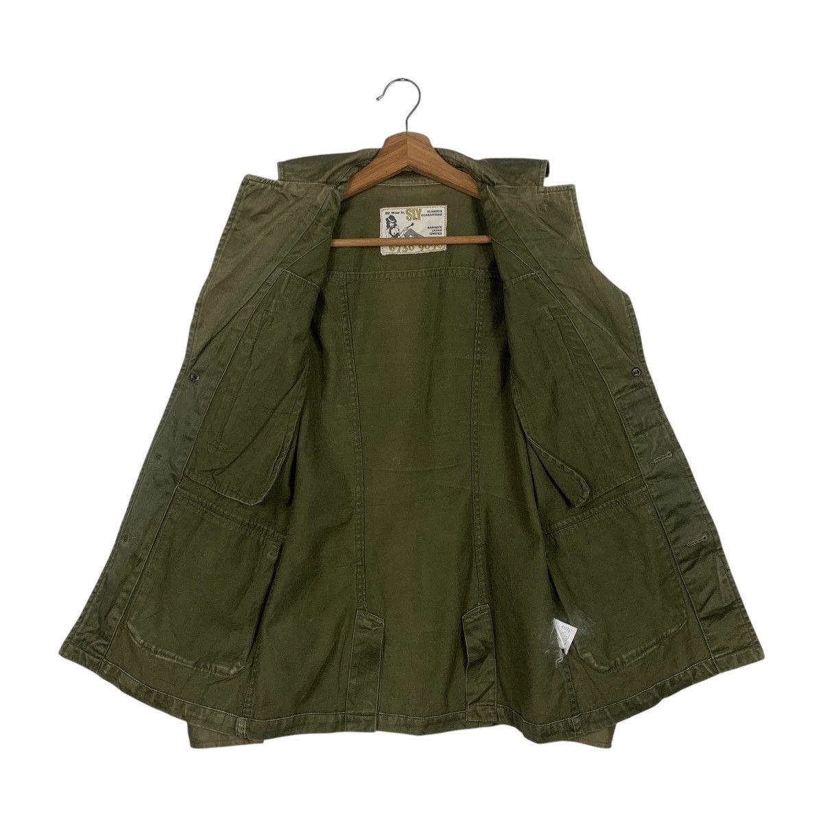 If Six Was Nine SLY Military Olive Green Chore Jacket #1806-C16 Size XXS / US 00 / IT 34 - 11 Thumbnail