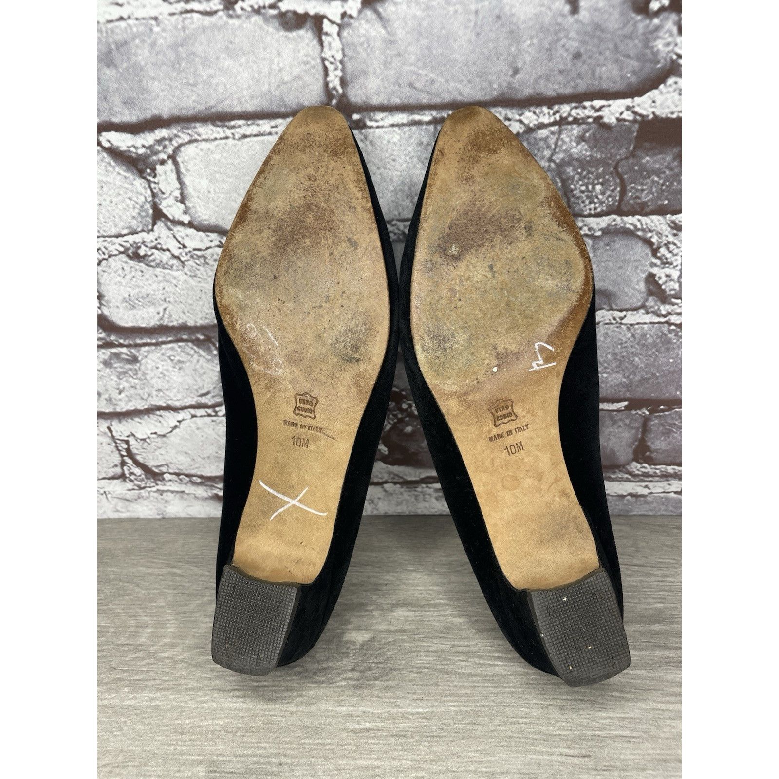 Umbro Umberto Mari Black Suede Leather Slip On Heel Mules Shoes Wo Size US 10 / IT 40 - 23 Thumbnail
