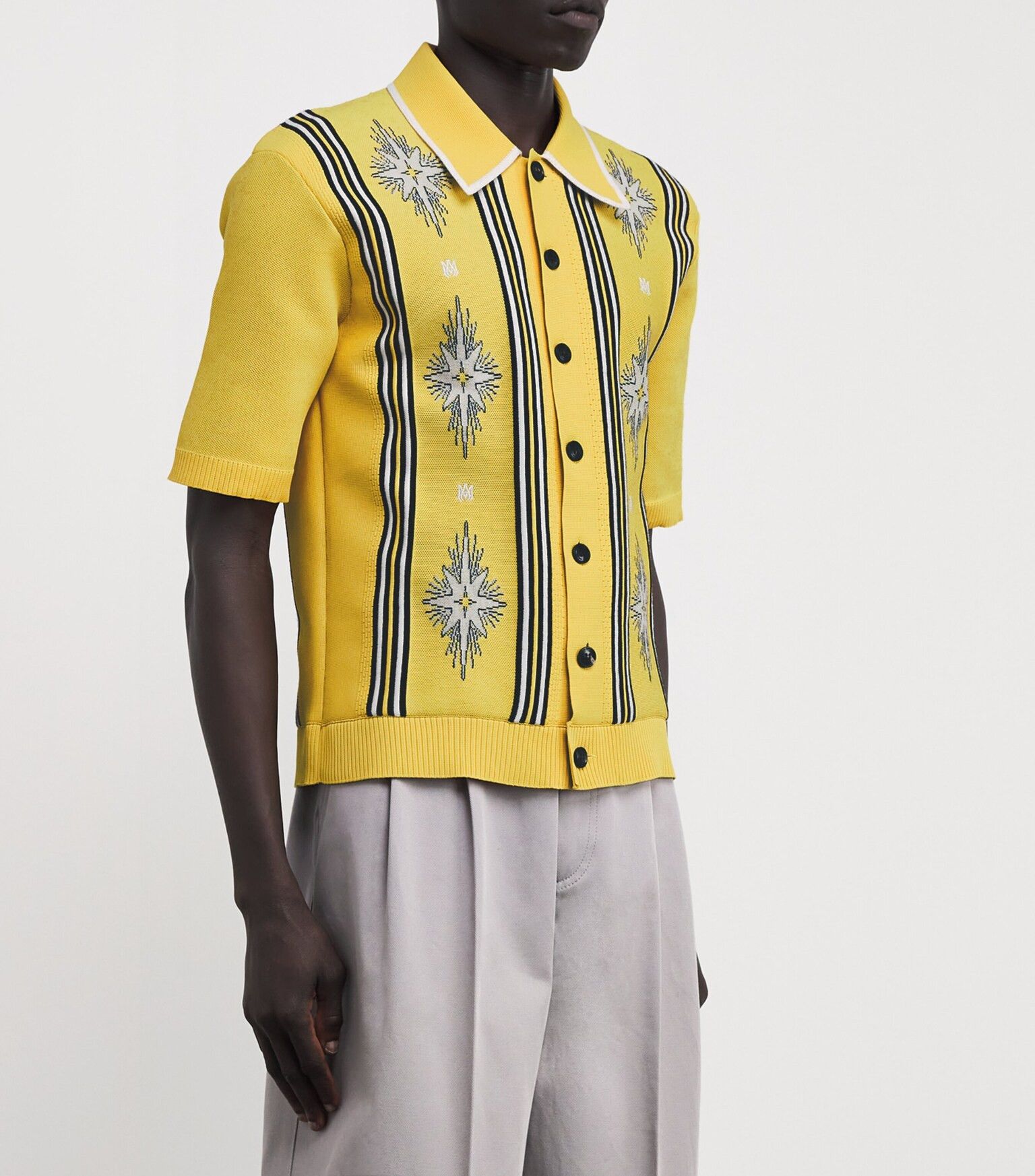 Amiri o1s1wg110426 Starburst Polo Shirt in Multicolor Size US M / EU 48-50 / 2 - 3 Thumbnail