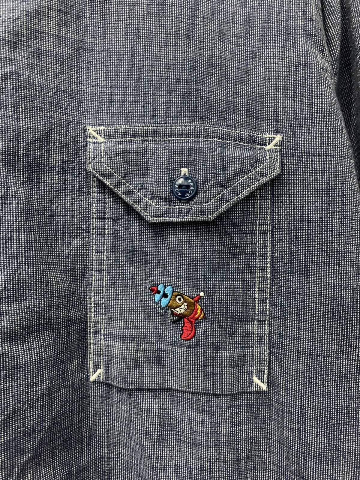 Billionaire Boys Club Vintage Billionaire Boys Club " Rayguns " Chambray Shirt Size US L / EU 52-54 / 3 - 4 Thumbnail