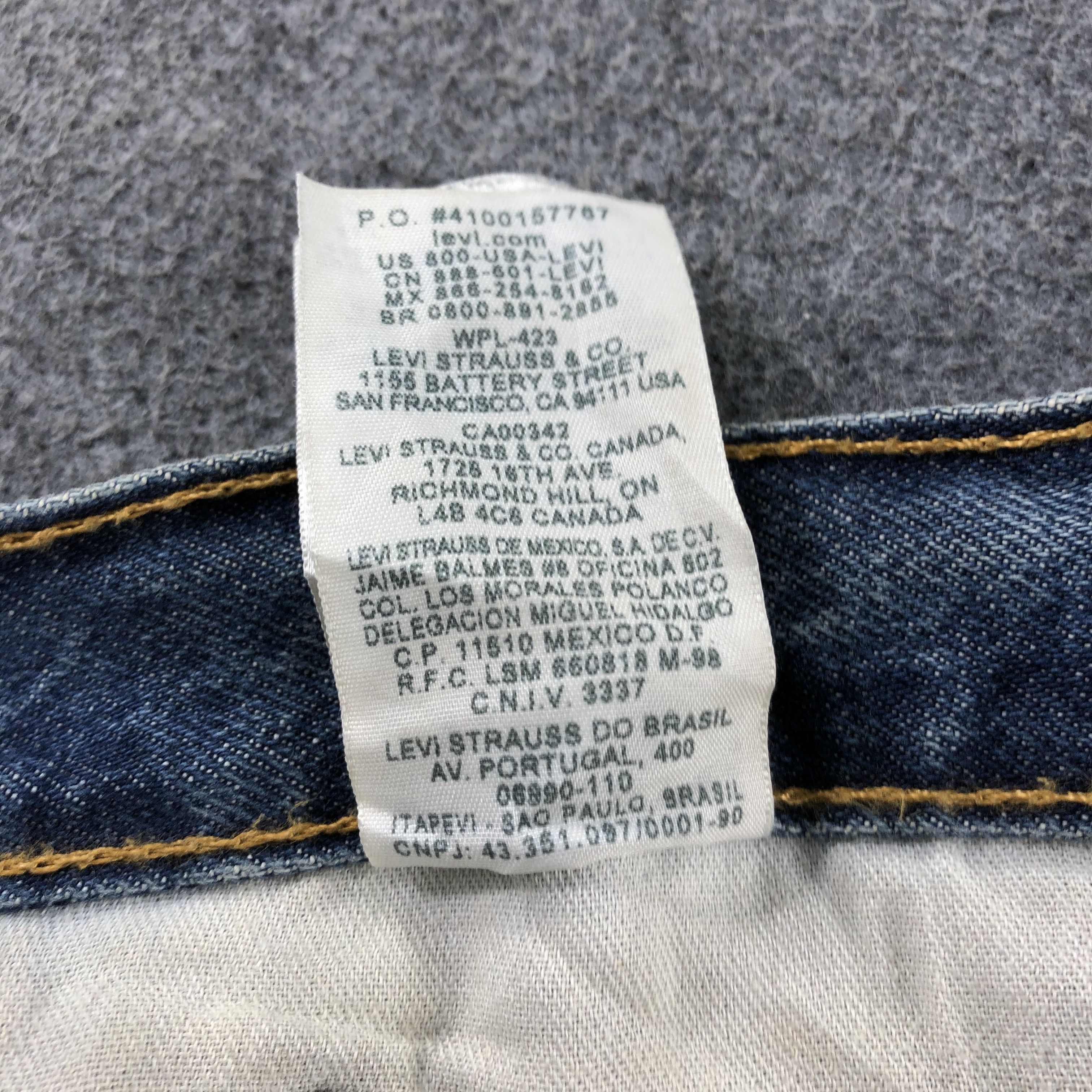 Levi's Vintage Blue Wash Levis 505 Jeans-J2656 Size US 36 / EU 52 - 13 Thumbnail