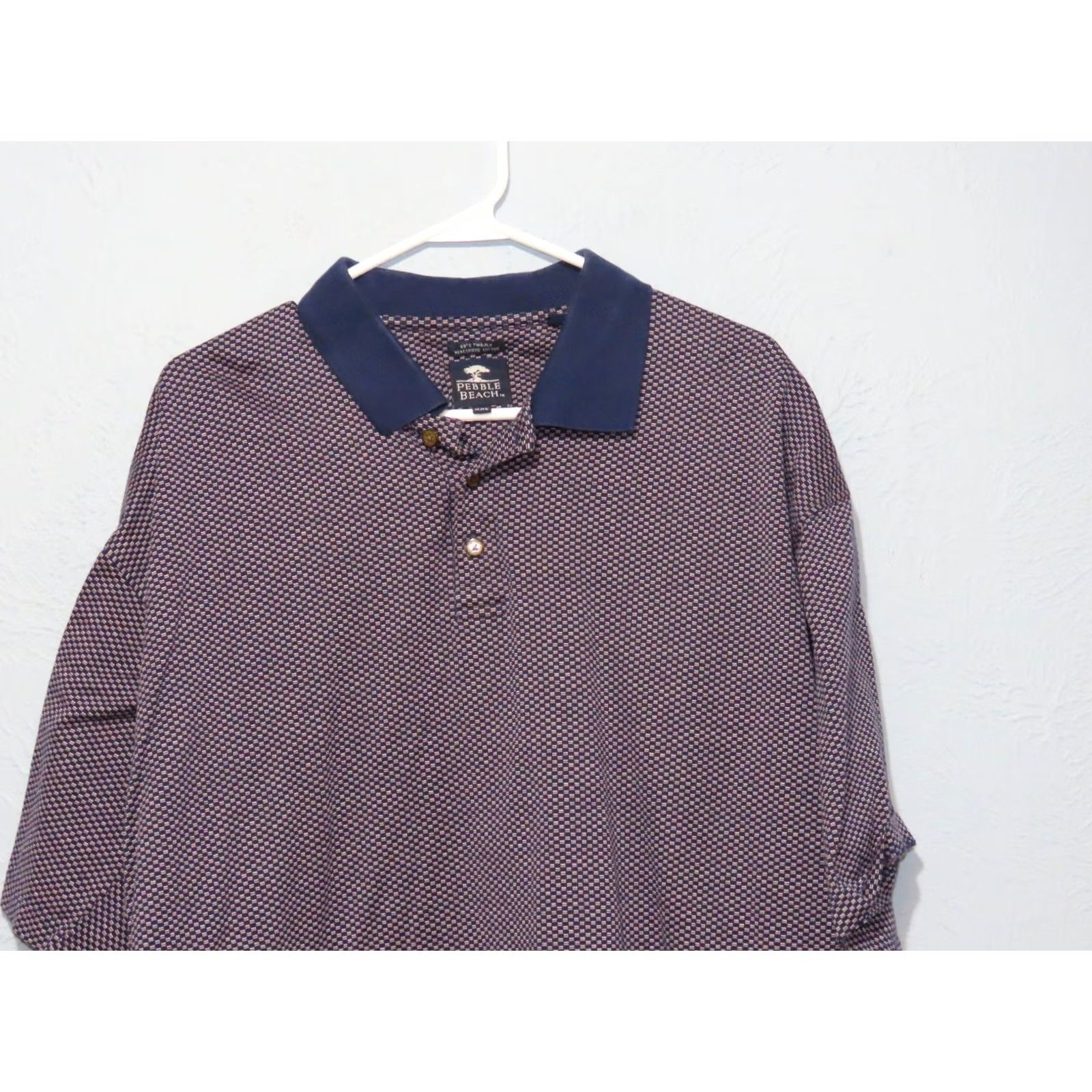 Vintage VINTAGE Pebble Beach Polo Shirt Men XXL 60's Mercerized Cotton Blue NEW Size US XXL / EU 58 / 5 - 3 Thumbnail