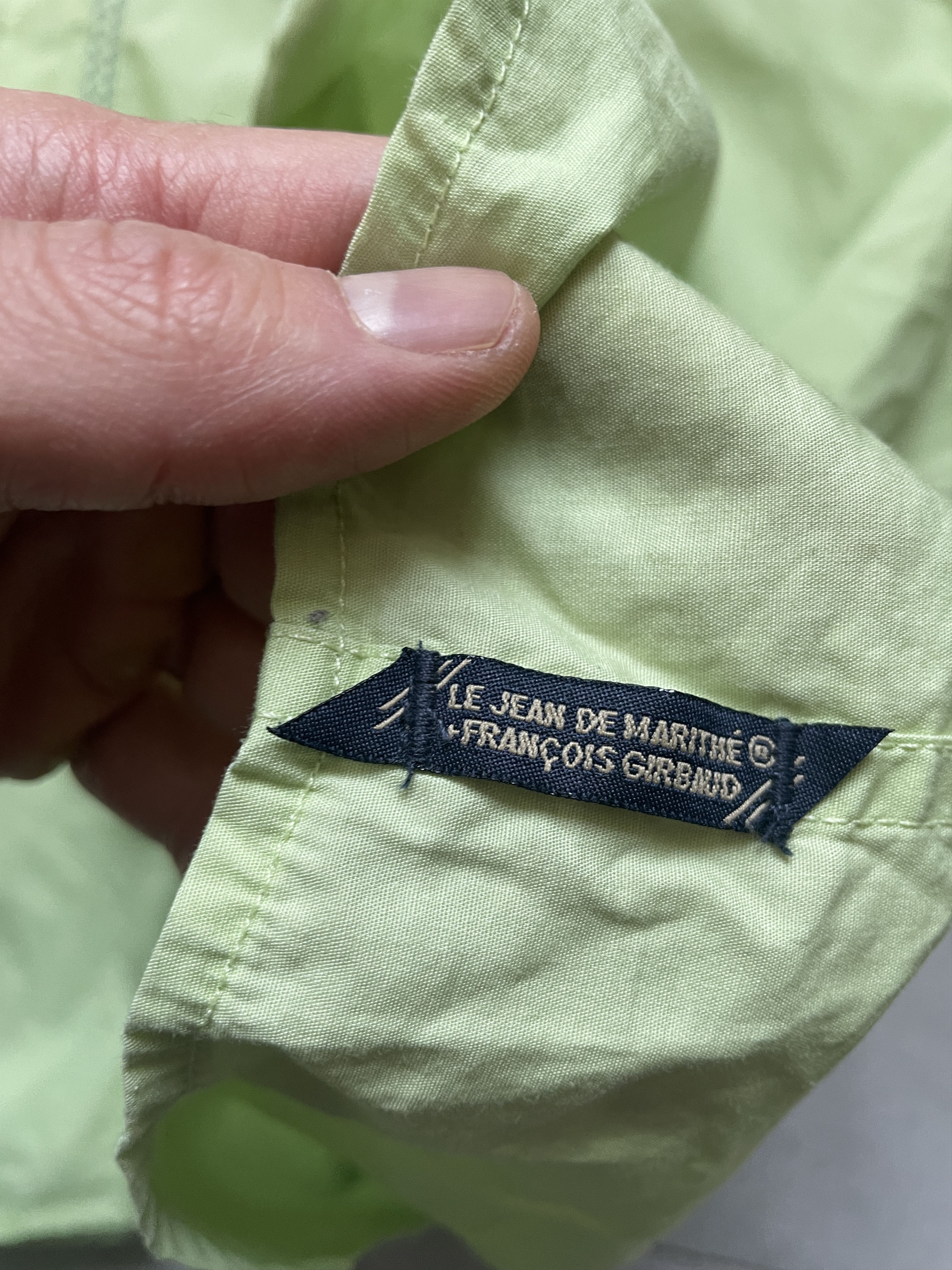 Marithe + Francois Girbaud M + FG LE JEAN DE MARITHE FRANCOIS GIRBAUD LIME BAGGY SHIRT Size US XXL / EU 58 / 5 - 5 Thumbnail