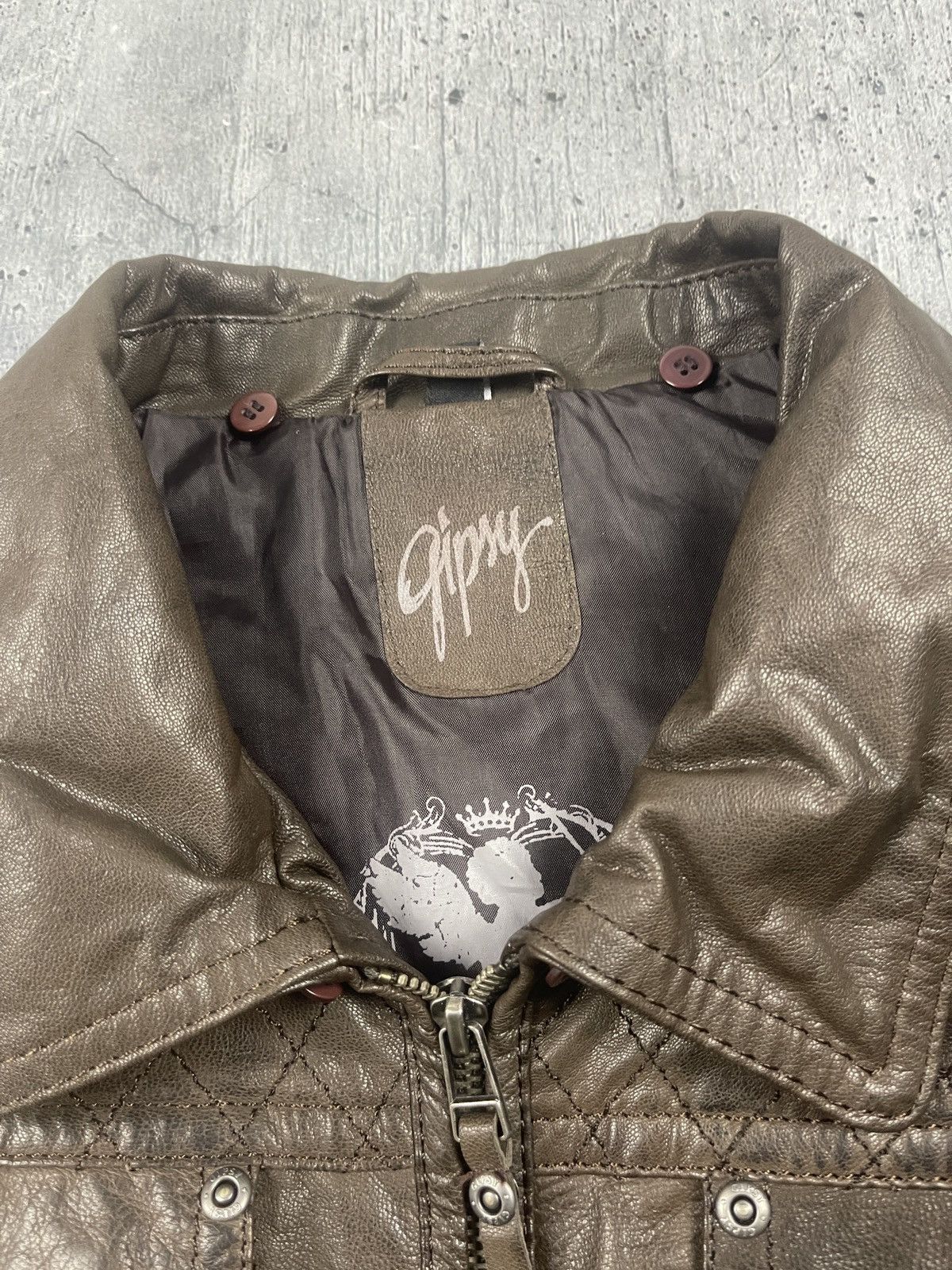 Gypsy Vintage Gipsy avant-garde leather jacket Japanese style Size XL / US 12-14 / IT 48-50 - 7 Thumbnail