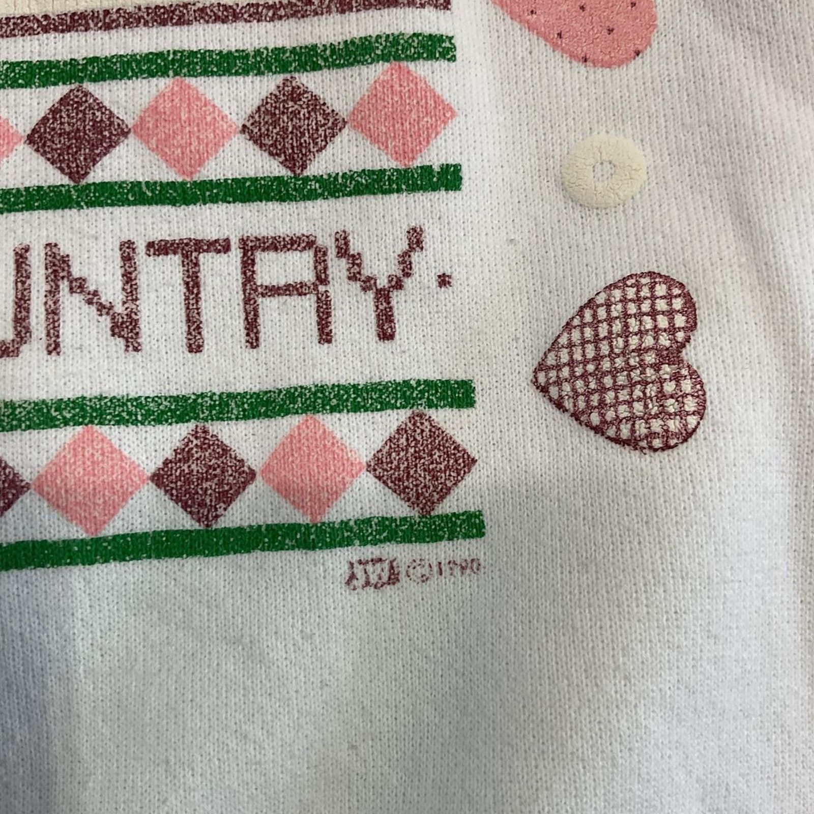 Other Vintage "Rockin' in the Country" Holiday Sweatshirt Size L / US 10 / IT 46 - 3 Thumbnail