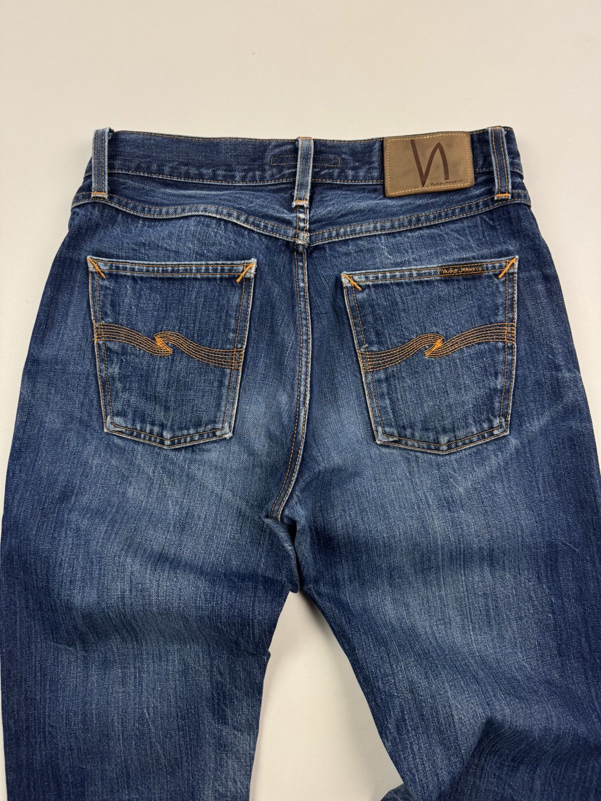 Nudie Jeans Nudie Jeans Steady Eddie Washed Selvage Denim Jeans Pants Size US 30 / EU 46 - 16 Thumbnail