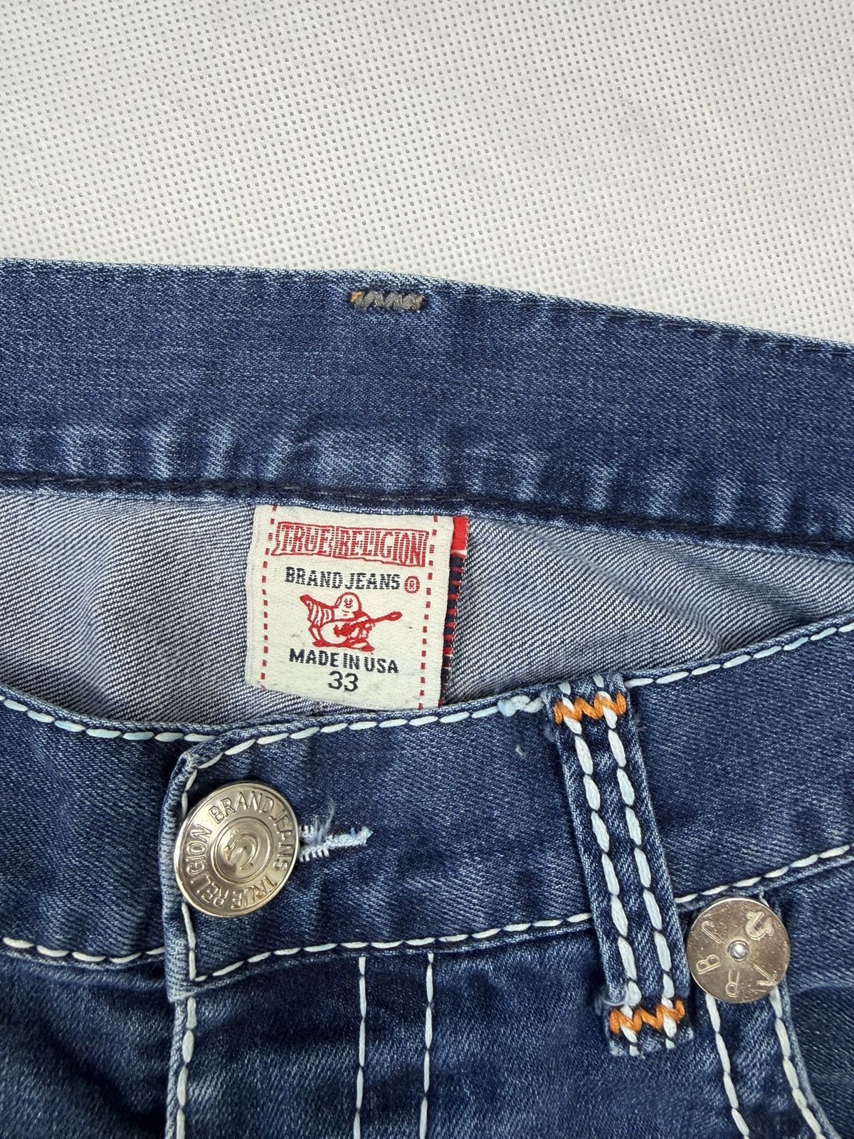 True Religion True Religion Ricky Super T Jeans USA Seams Size US 33 - 6 Thumbnail