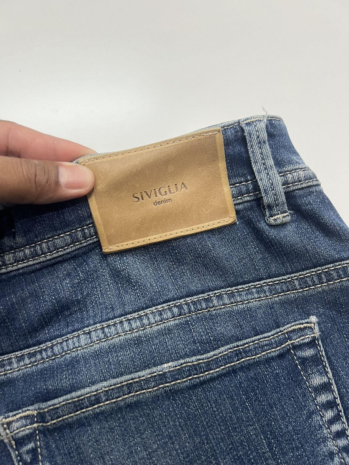 Siviglia Siviglia Denim Jeans Distress Made In Italy Size 34" Size US 34 / EU 50 - 8 Thumbnail