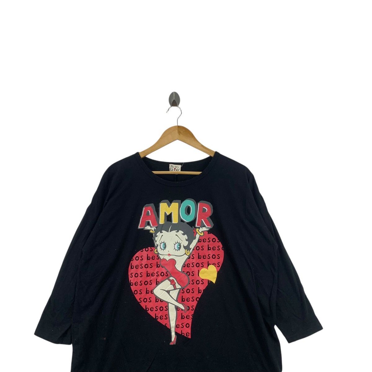 Other BETTY BOOP CARTOON Amor Love Hollywood Tee Shirt Top Long Size XXL / US 16-18 / IT 52-54 - 2 Thumbnail
