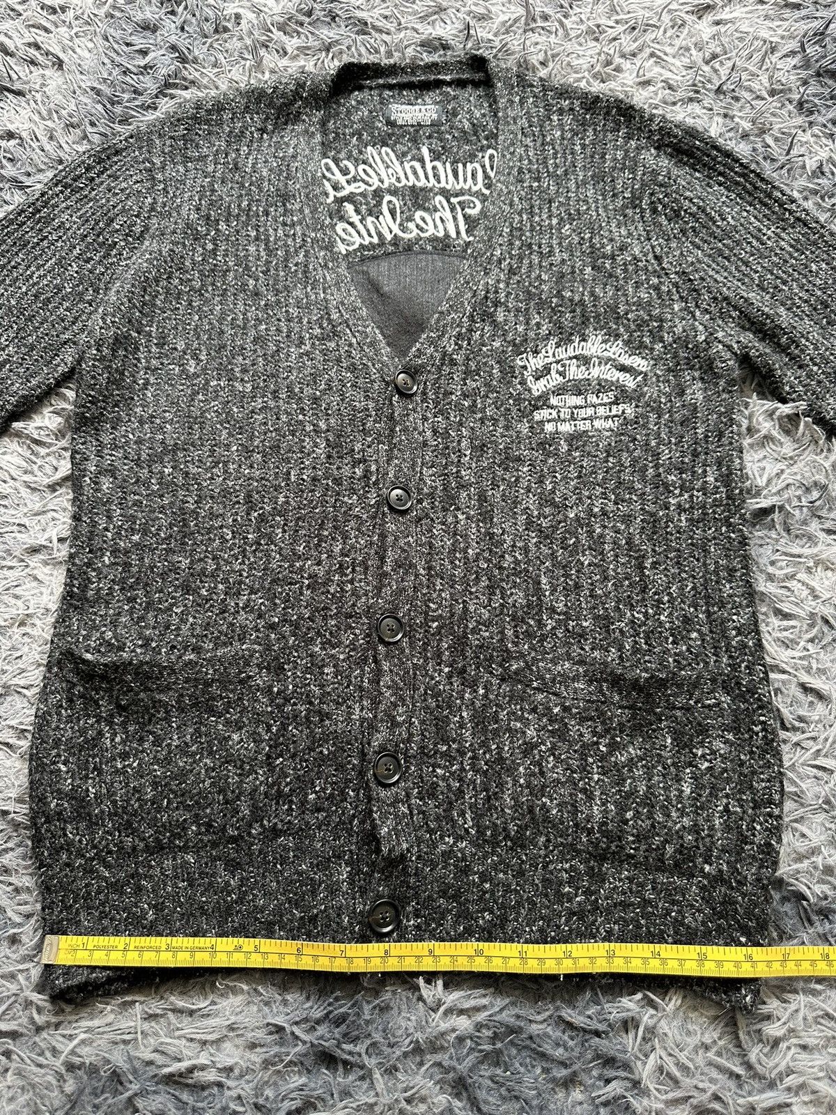 If Six Was Nine Stooges & Co Wool Knit Cardigan Size US M / EU 48-50 / 2 - 15 Thumbnail