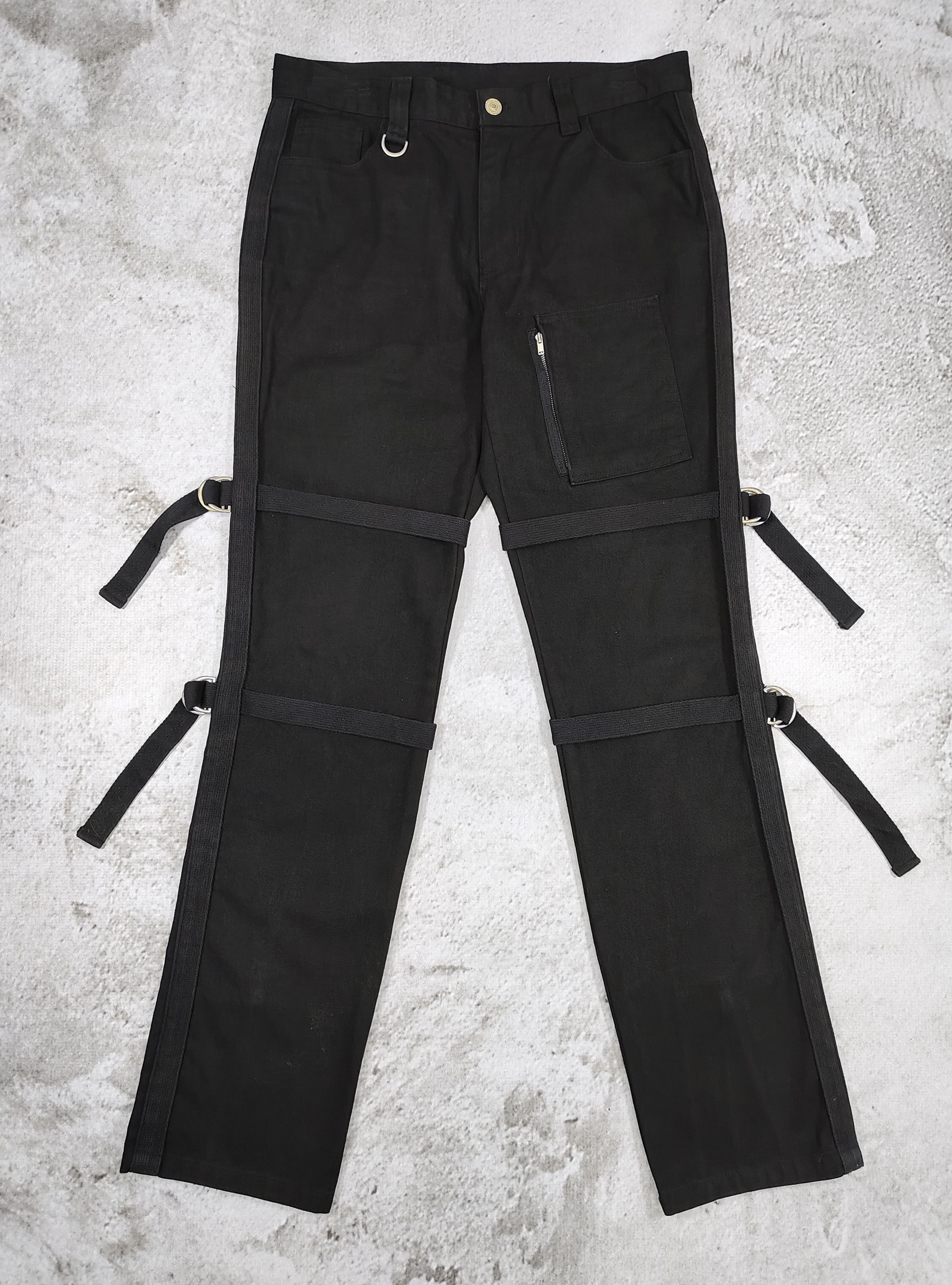 If Six Was Nine Lien- Bondage Tactical Strap Utility Pants with Ankle Zips Size US 32 / EU 48 - 1 Thumbnail