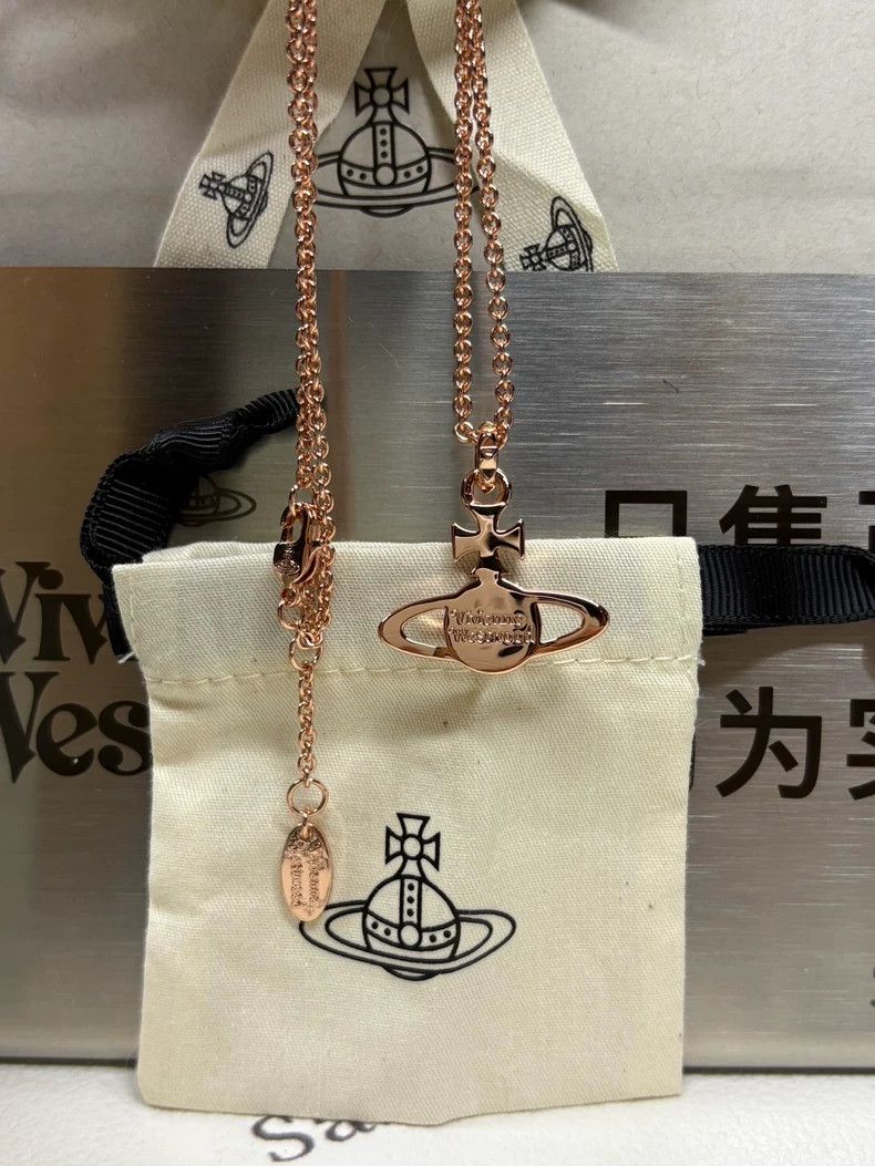Vivienne Westwood Vivienne Westwood Mei Fei necklace-rose gold Size ONE SIZE - 5 Thumbnail