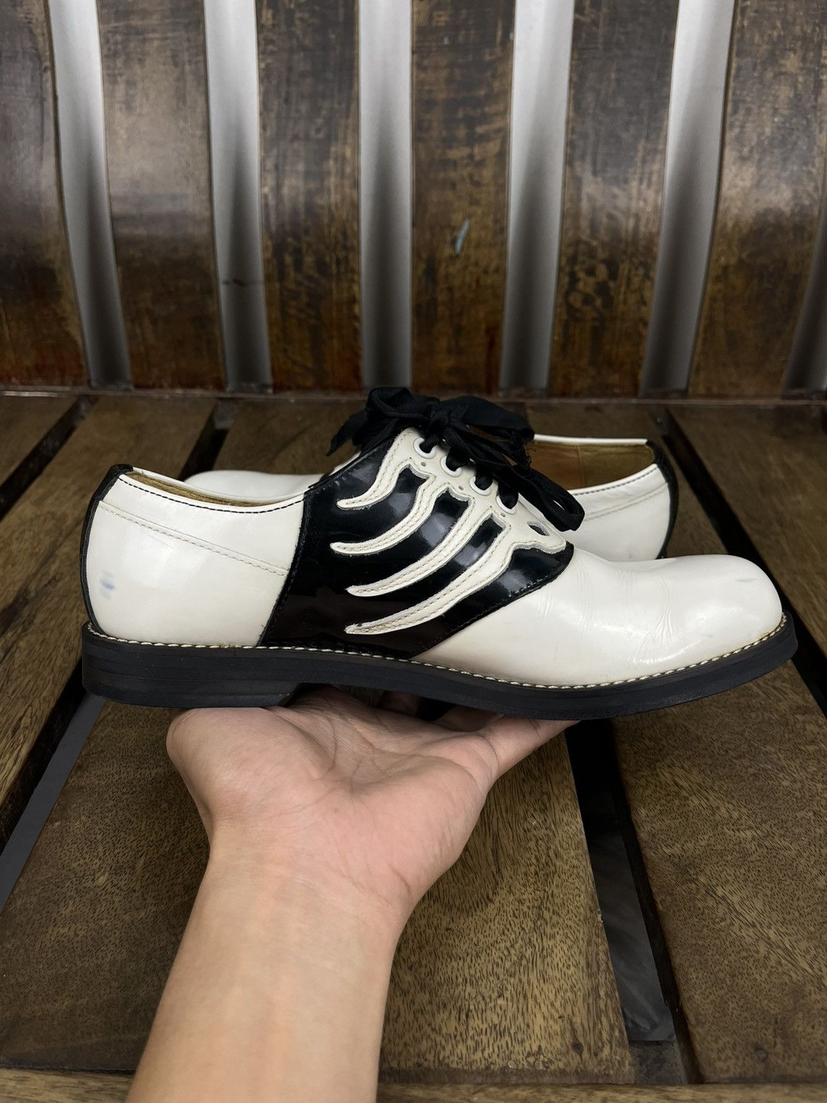 Undercover Undercover AW13 “ANATOMICOUTURE” Skeleton Lace-Up Shoes Size US 6 / EU 39 - 8 Thumbnail