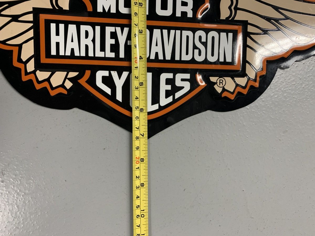 Harley Davidson Harley-Davidson Winged Logo Metal Sign - 23x7” Made in USA Size ONE SIZE - 5 Thumbnail