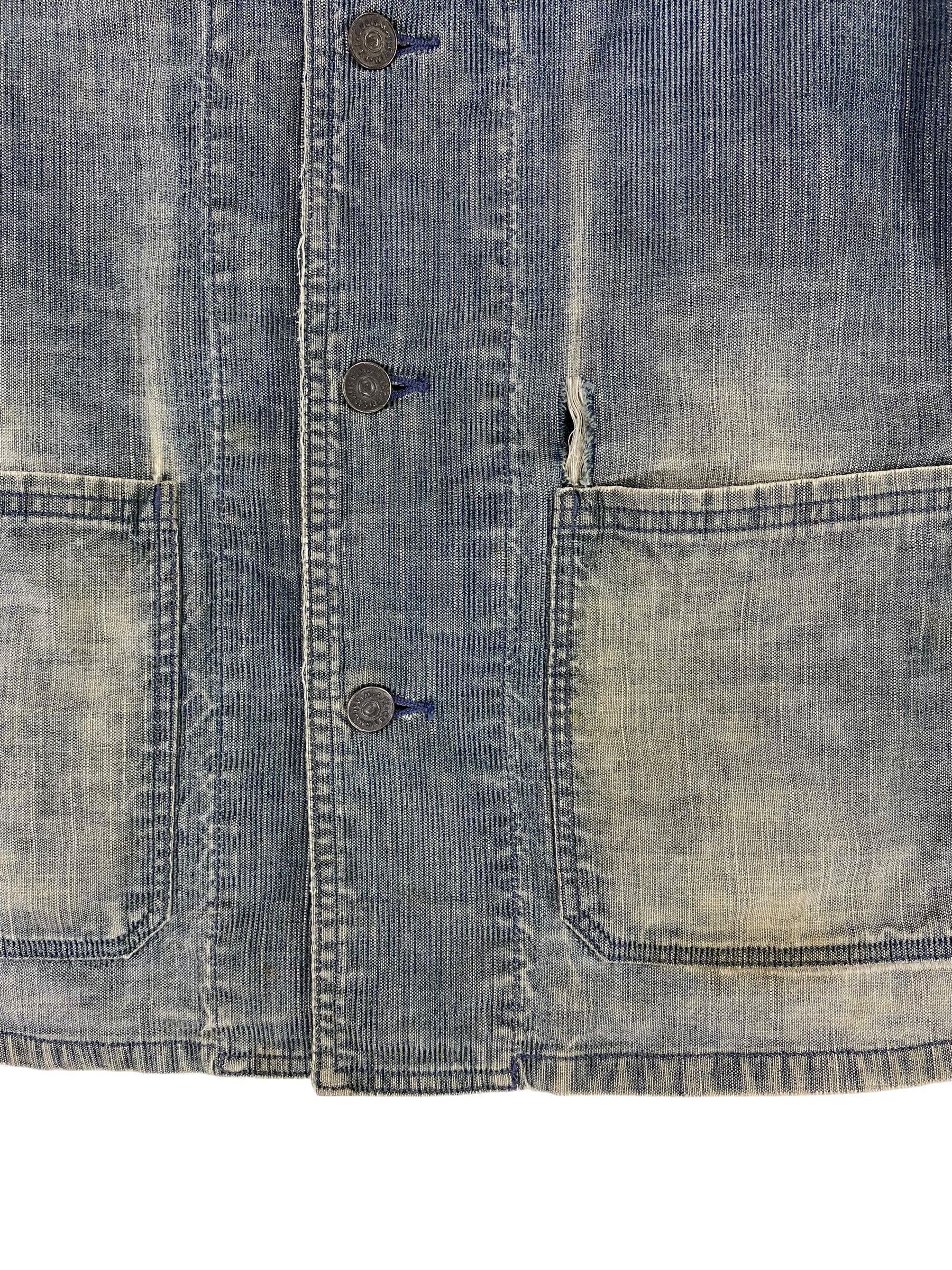 Visvim Visvim shawl collar distressed USN chore jacket Size US S / EU 44-46 / 1 - 7 Thumbnail