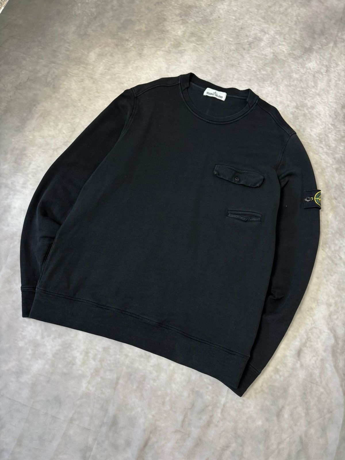 Stone Island Stone Island Black Sweatshirt XL Size US XL / EU 56 / 4 - 2 Thumbnail