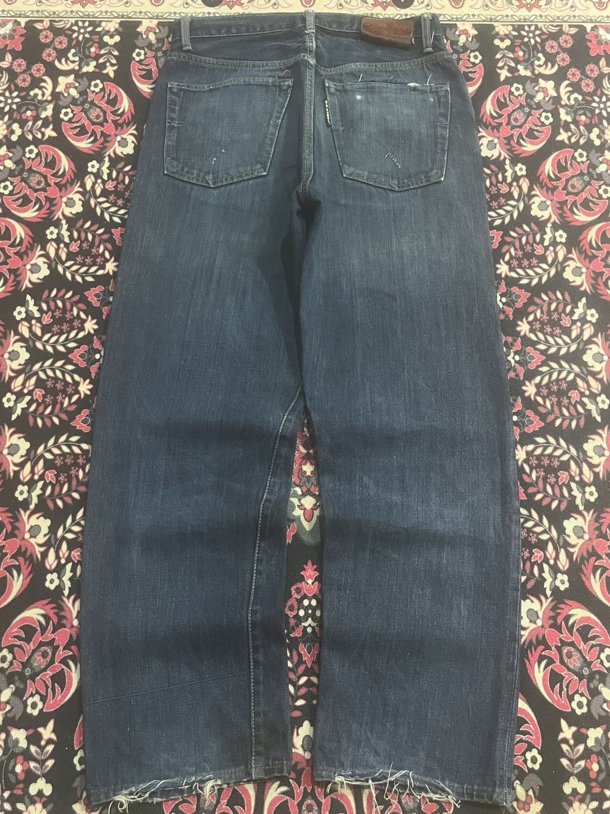 Blue Blue Japan Blue Blue Japan Blue Washed Straight Fit Selvedge Jeans Size US 31 - 2 Thumbnail