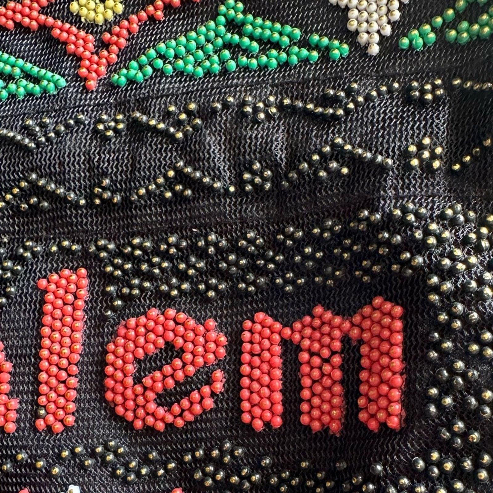 Other Vintage 80s gem Breaded Jerusalem Draw String Tote Bag Size ONE SIZE - 4 Thumbnail