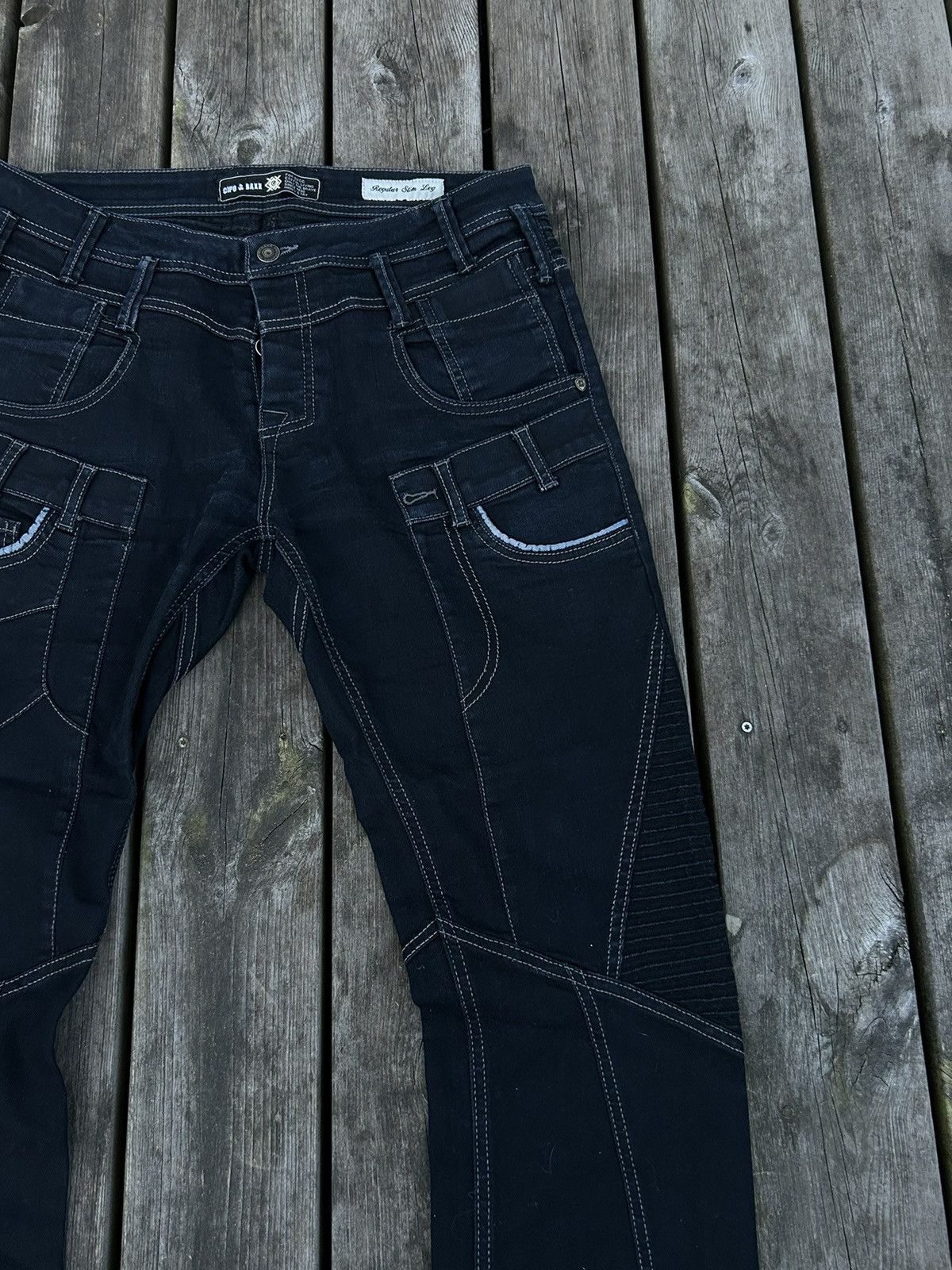Vintage Cipo & Baxx Cargo Jeans Size US 32 / EU 48 - 4 Thumbnail