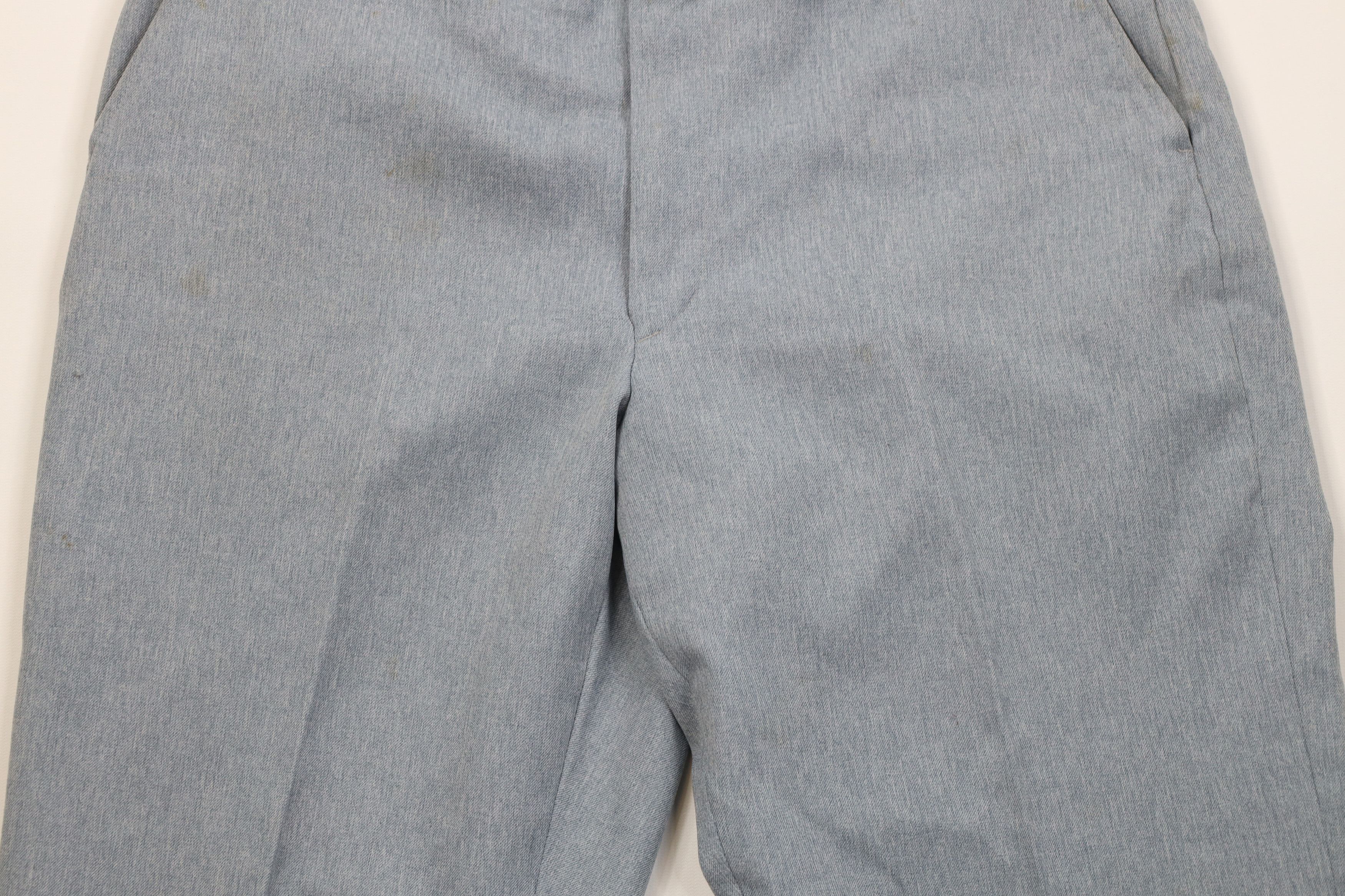 Vintage Vintage 70s Streetwear Chambray Wide Leg Chino Pants USA Size US 34 / EU 50 - 3 Thumbnail
