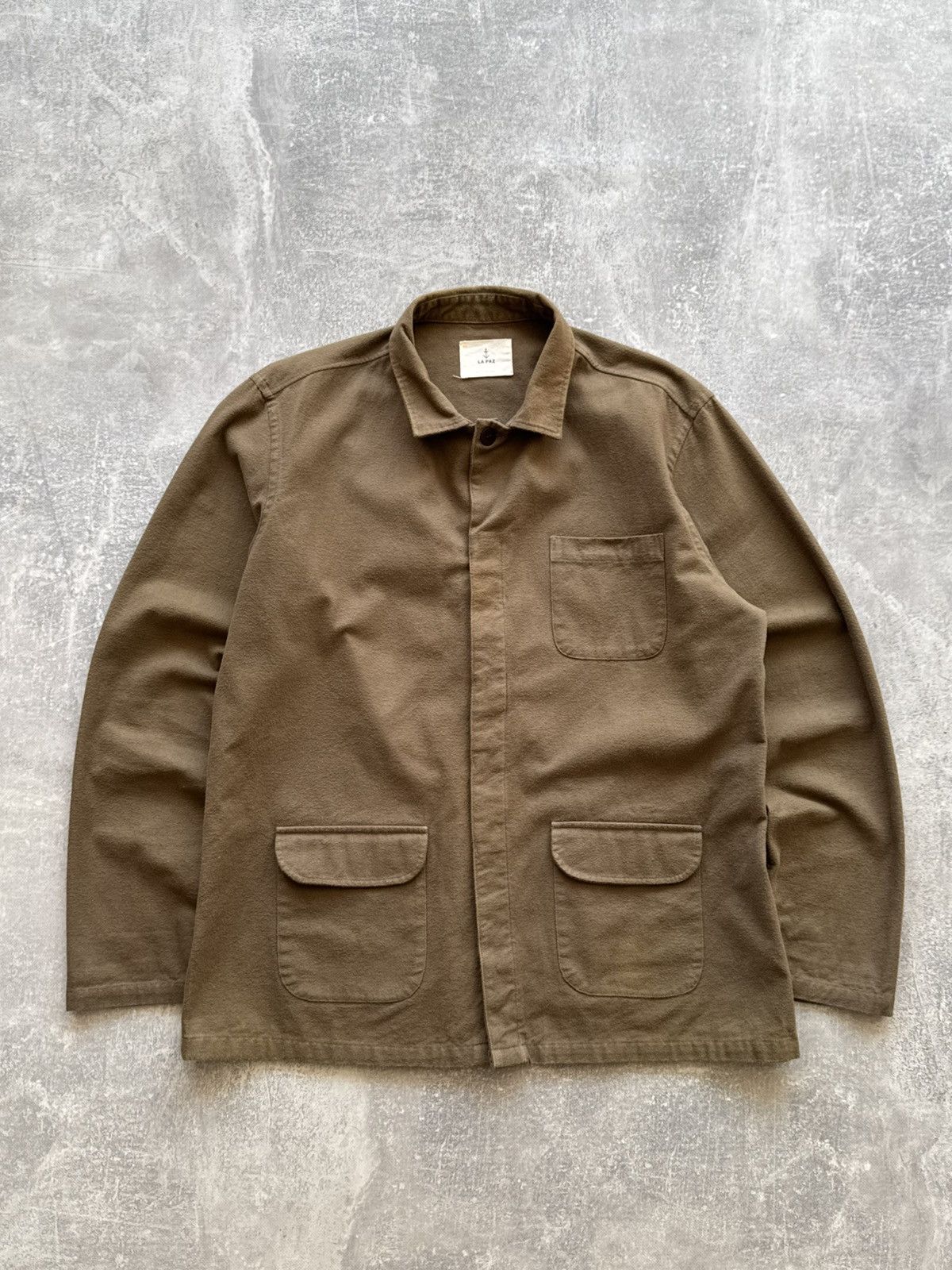 La Paz Baptista Brown Organic Cotton Work Jacket Size US XL / EU 56 / 4 - 1 Thumbnail