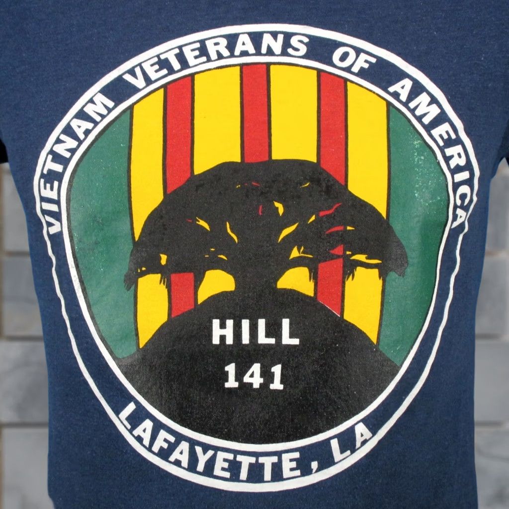 Vintage VINTAGE VIETNAM VETERANS OF AMERICA LOUISIANA T-Shirt 80s XXS hill 141 single stitch Men Size US XS / EU 42 / 0 - 1 Thumbnail
