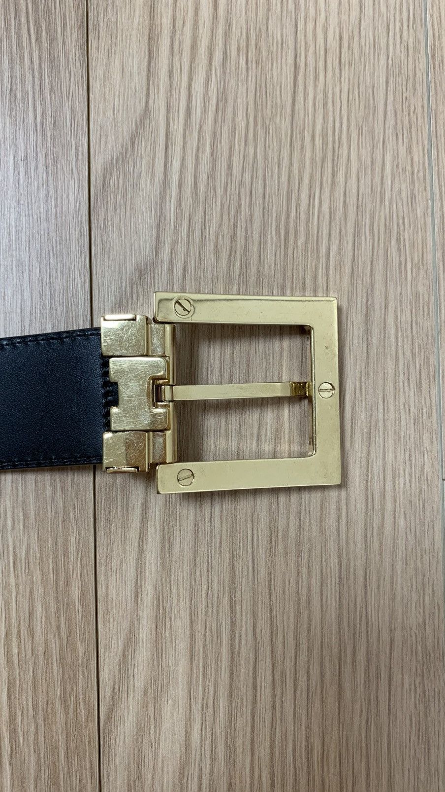 Dolce & Gabbana Dolce & Gabbana FW 2007 Gold Metallic Belt Size 38 - 12 Thumbnail