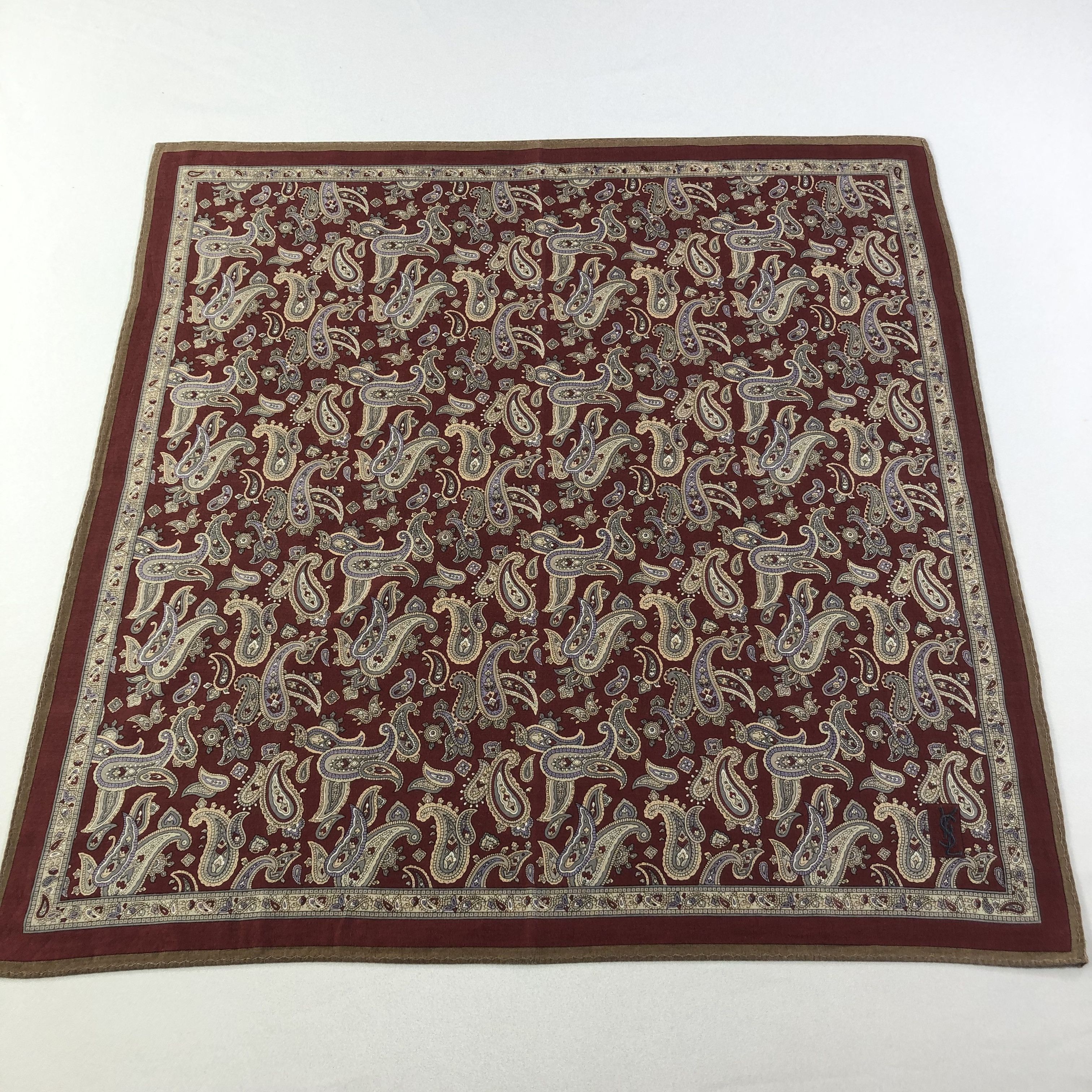 Vintage YSL Paisley Handkerchief Neckerchief Bandana H1499 Size ONE SIZE - 2 Thumbnail