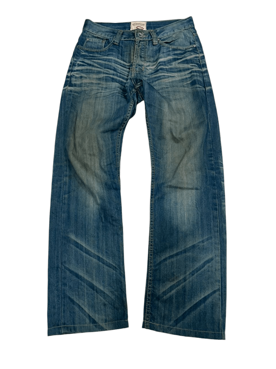Energie × Japanese Brand 💥Flared Energie Worn Out & Distressed Style Denim 💥 Size US 30 / EU 46 - 1 Thumbnail