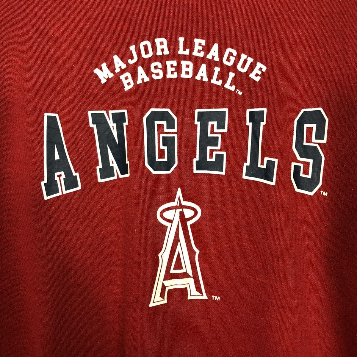 MLB 🔥VINTAGE SWEATSHIRT MAJOR LEAGUE BASEBALL ANGELS BIG LOGO Size US L / EU 52-54 / 3 - 14 Thumbnail