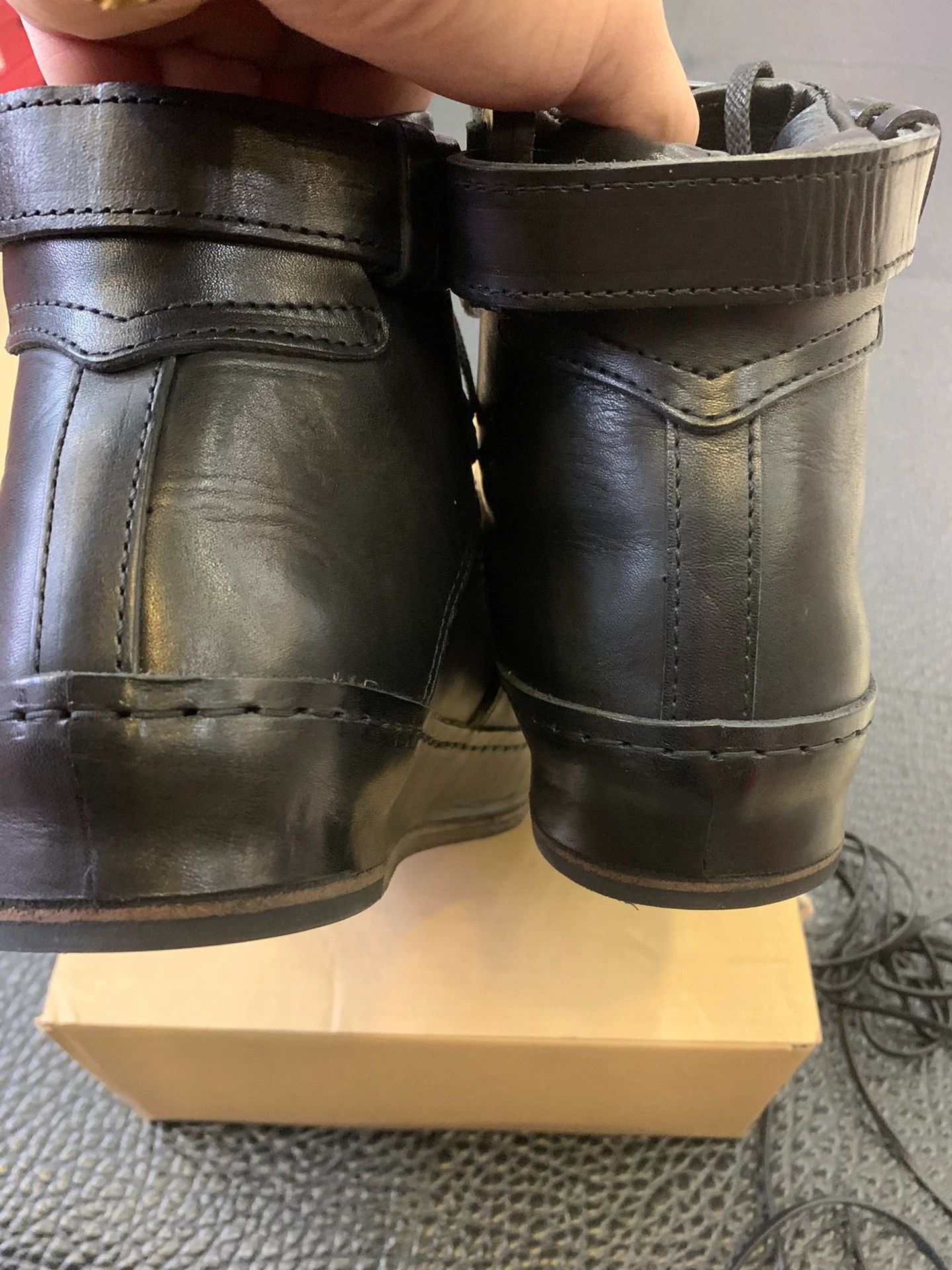Hender Scheme Hender Scheme Japan Handcrafted Black Veg Tan Leather AF1 Size US 5 / IT 35 - 3 Thumbnail