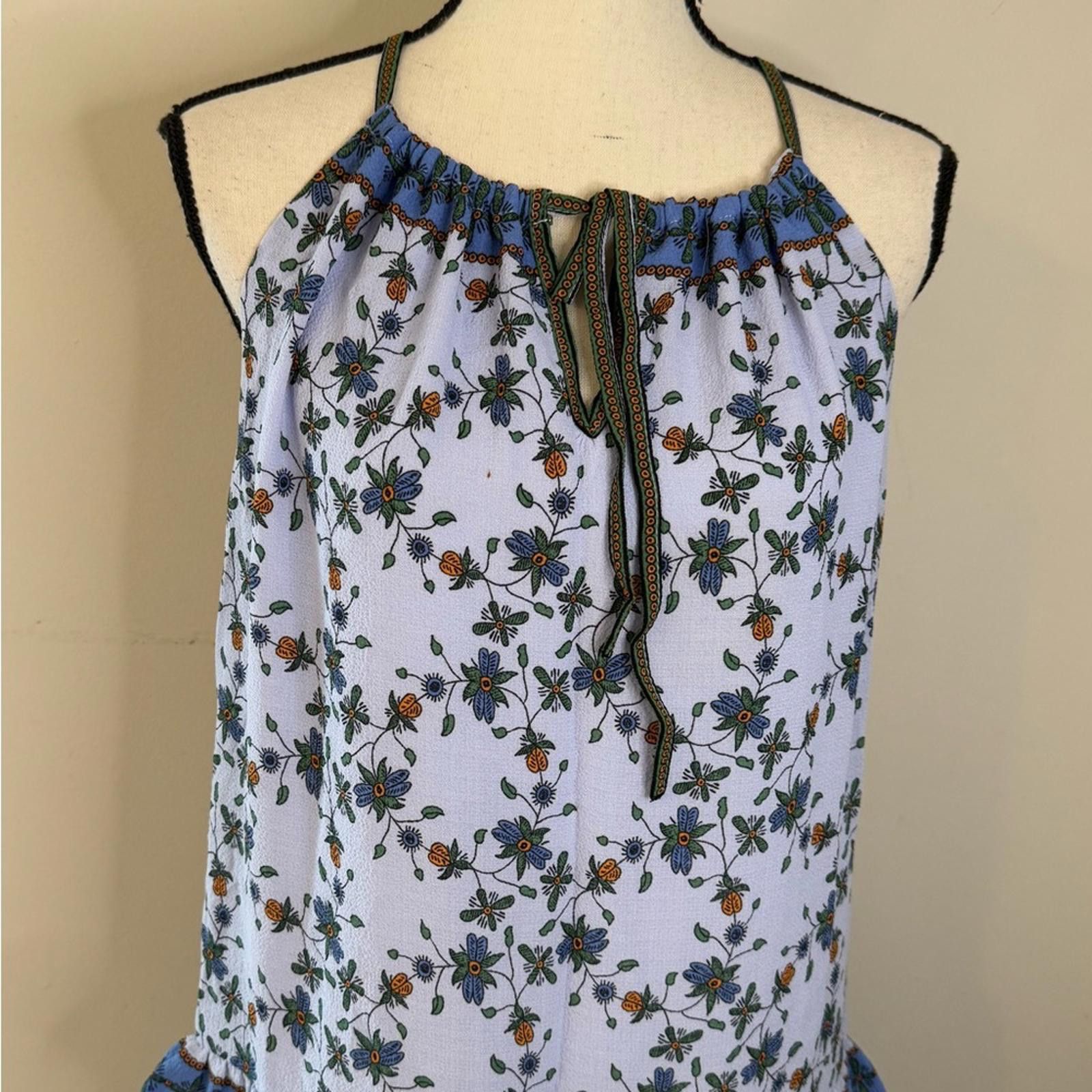 Other Max Studio Floral ruffled Maxi Dress light blue SZ SM Size S / US 4 / IT 40 - 2 Thumbnail