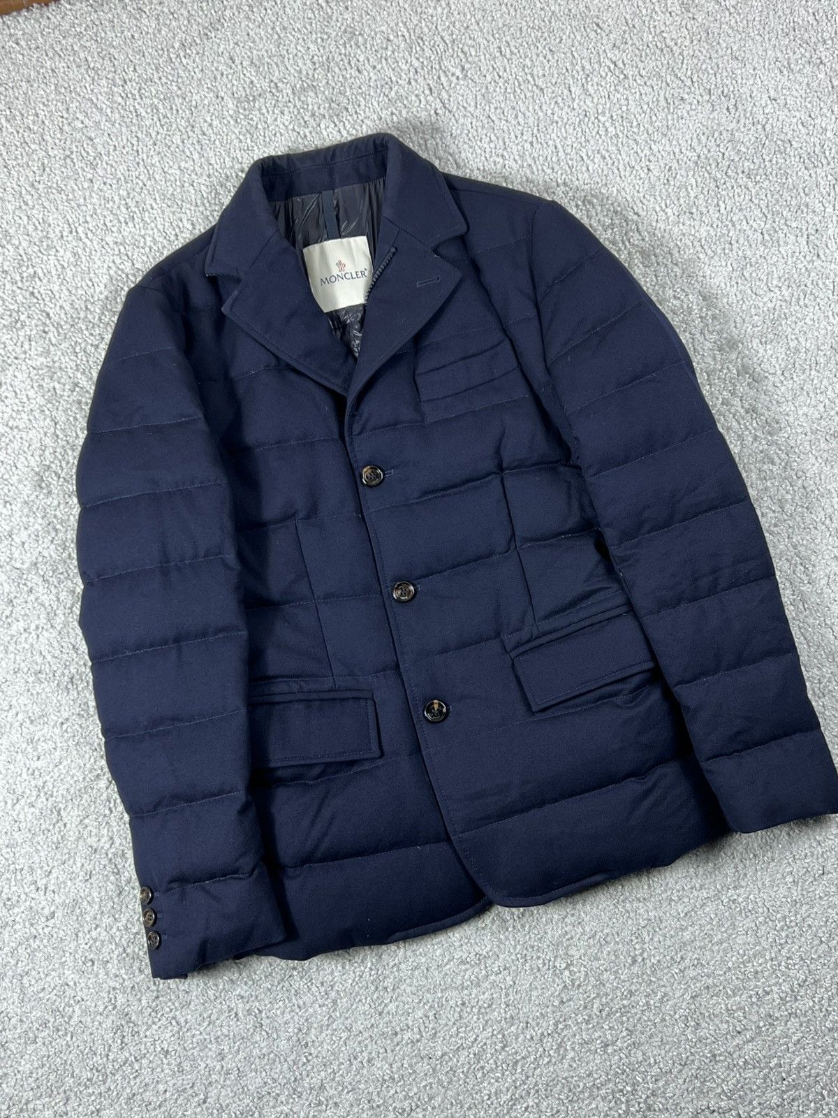 Moncler Moncler Robin Blue Blazer Jacket Size 0 Size US S / EU 44-46 / 1 - 4 Thumbnail