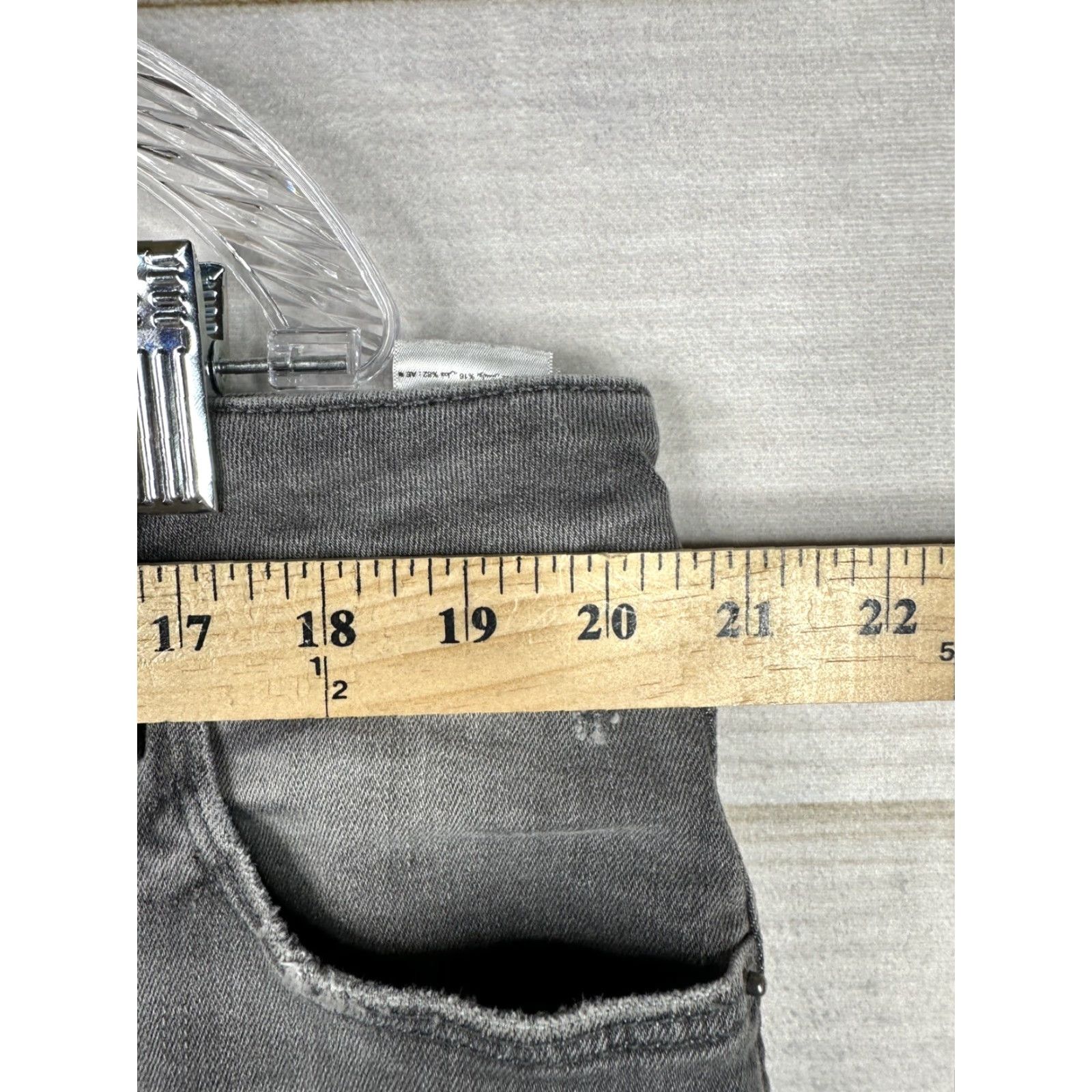 Old Navy Old Navy Jeans Womens 22 Gray Rockstar Skinny High Rise Pocket 5-Pocket Belt Loops Denim Plus Size Size 40" / US 18 - 3 Thumbnail