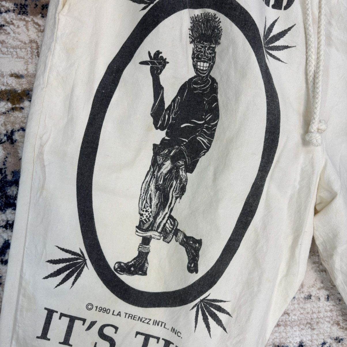 Vintage 1990 LA TRENZZ INTL. INC Drawstring cotton Short Pants Size US 40 / EU 56 - 4 Thumbnail