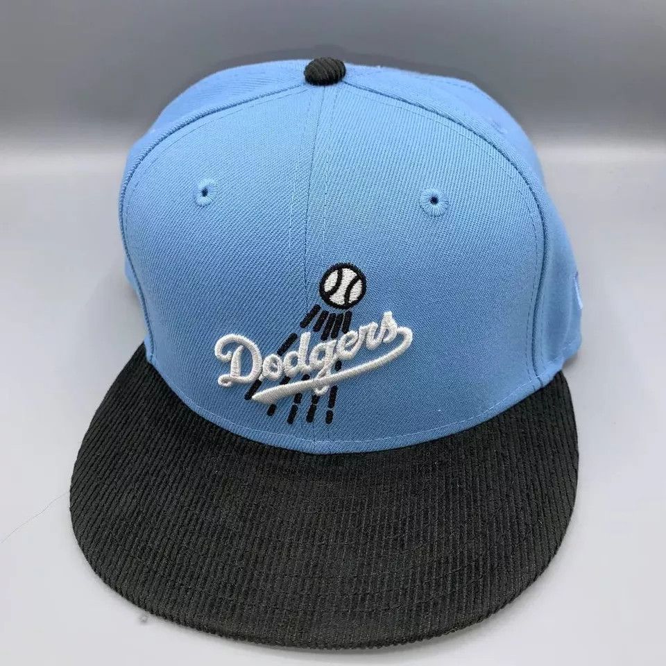 New Era Los Angeles LA Dodgers Hat Men 7 5/8 59Fifty New Era Fitted Size ONE SIZE - 2 Thumbnail