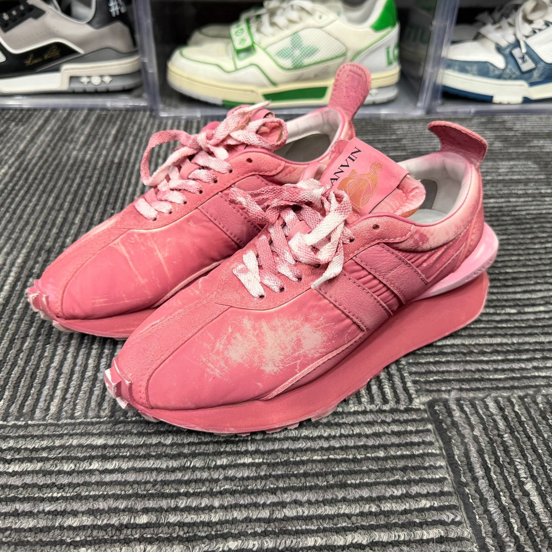 Lanvin Lanvin Retro Red Lowtop Sneakers us_7 Women Size US 7 / IT 37 - 1 Thumbnail