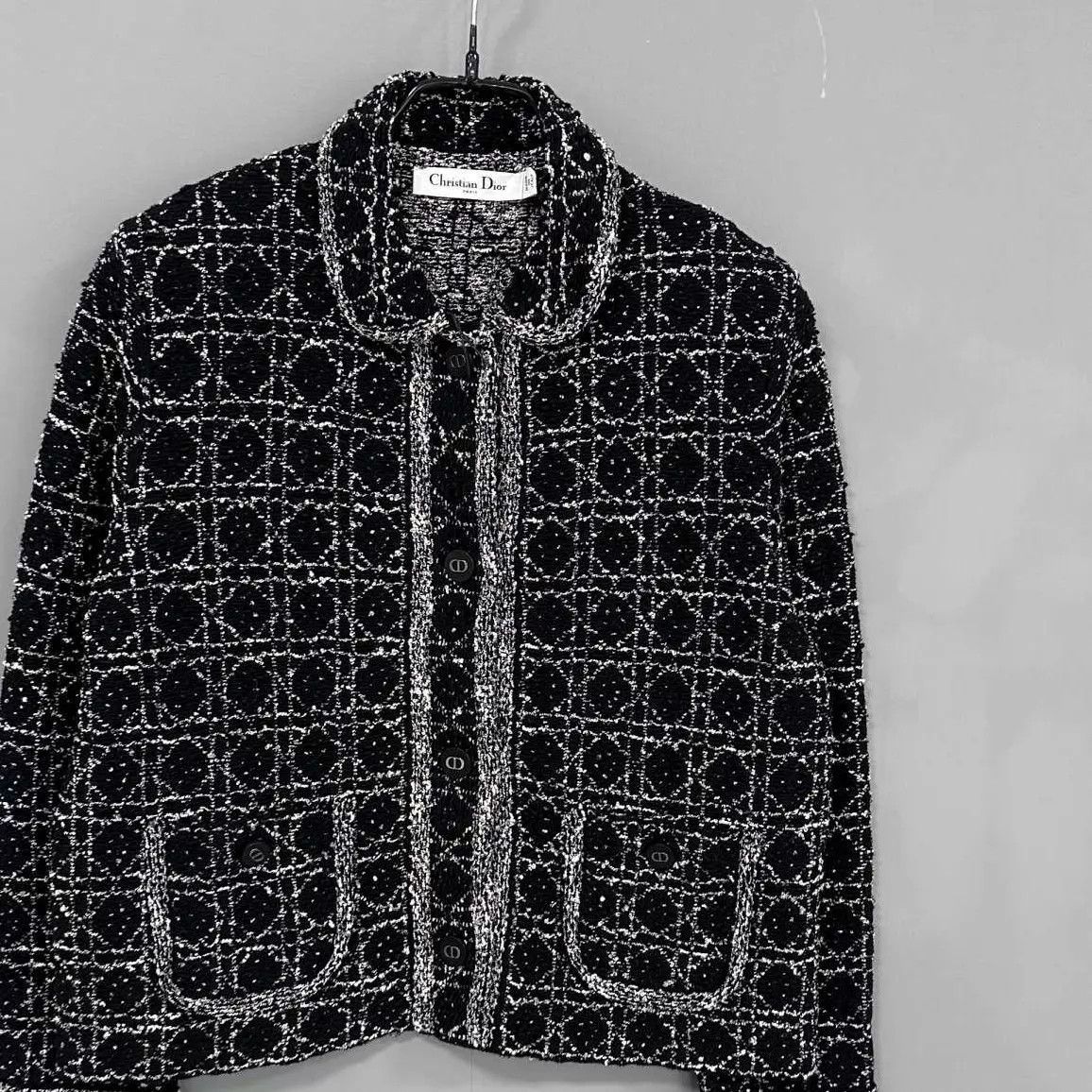 Dior Dior Black & White Houndstooth Tweed Jacket 38 Size S / US 4 / IT 40 - 2 Thumbnail