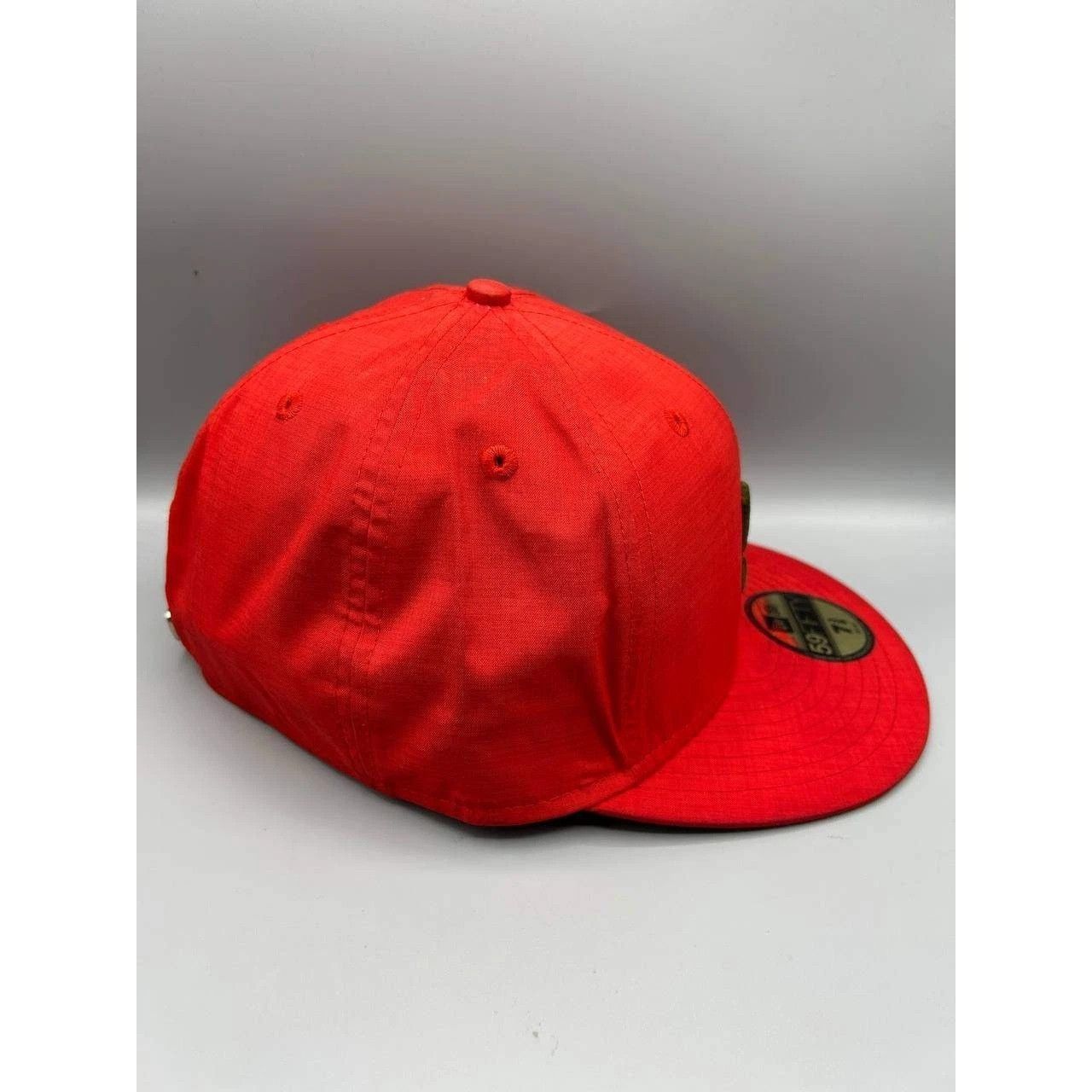 New Era DC Shoes Hat Men 7 3/8 Red Embroidered Fitted Cap Size ONE SIZE - 6 Thumbnail