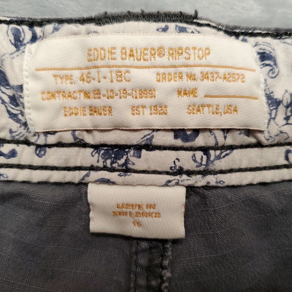 Eddie Bauer VINTAGE Eddie Bauer Shorts Women 16 Gray Cotton Blend RipstopHike Outdoors Utility Size 38" / US 16 / IT 52 - 2 Thumbnail